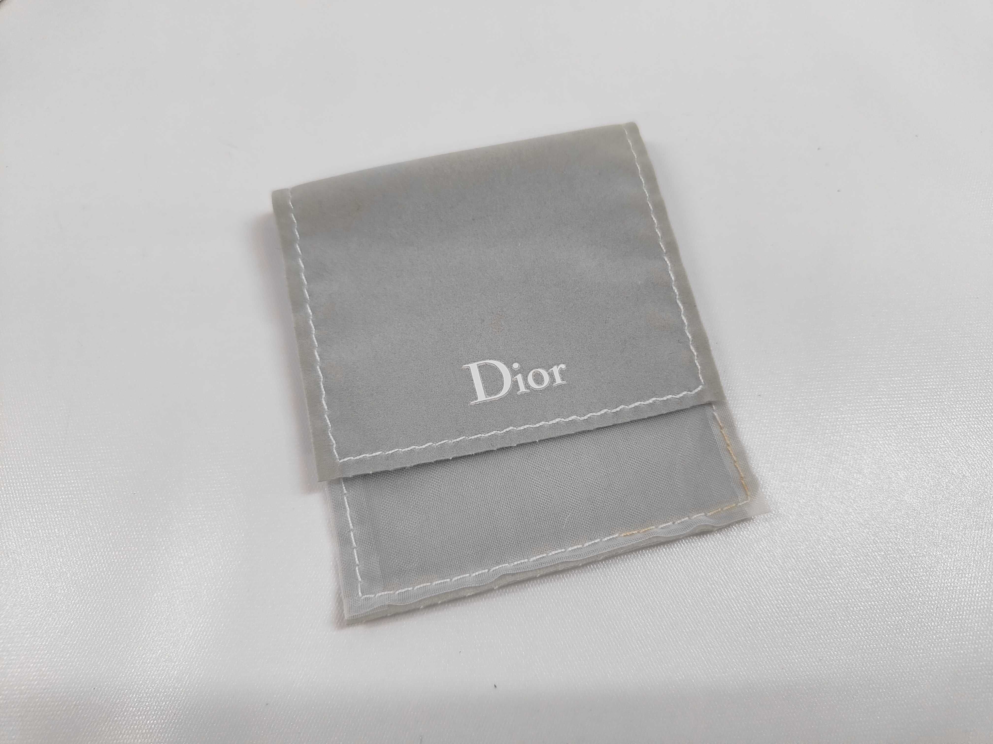 A Pair of Christian Dior Silver-Tone Crystal Pave Logo Drop Earrings