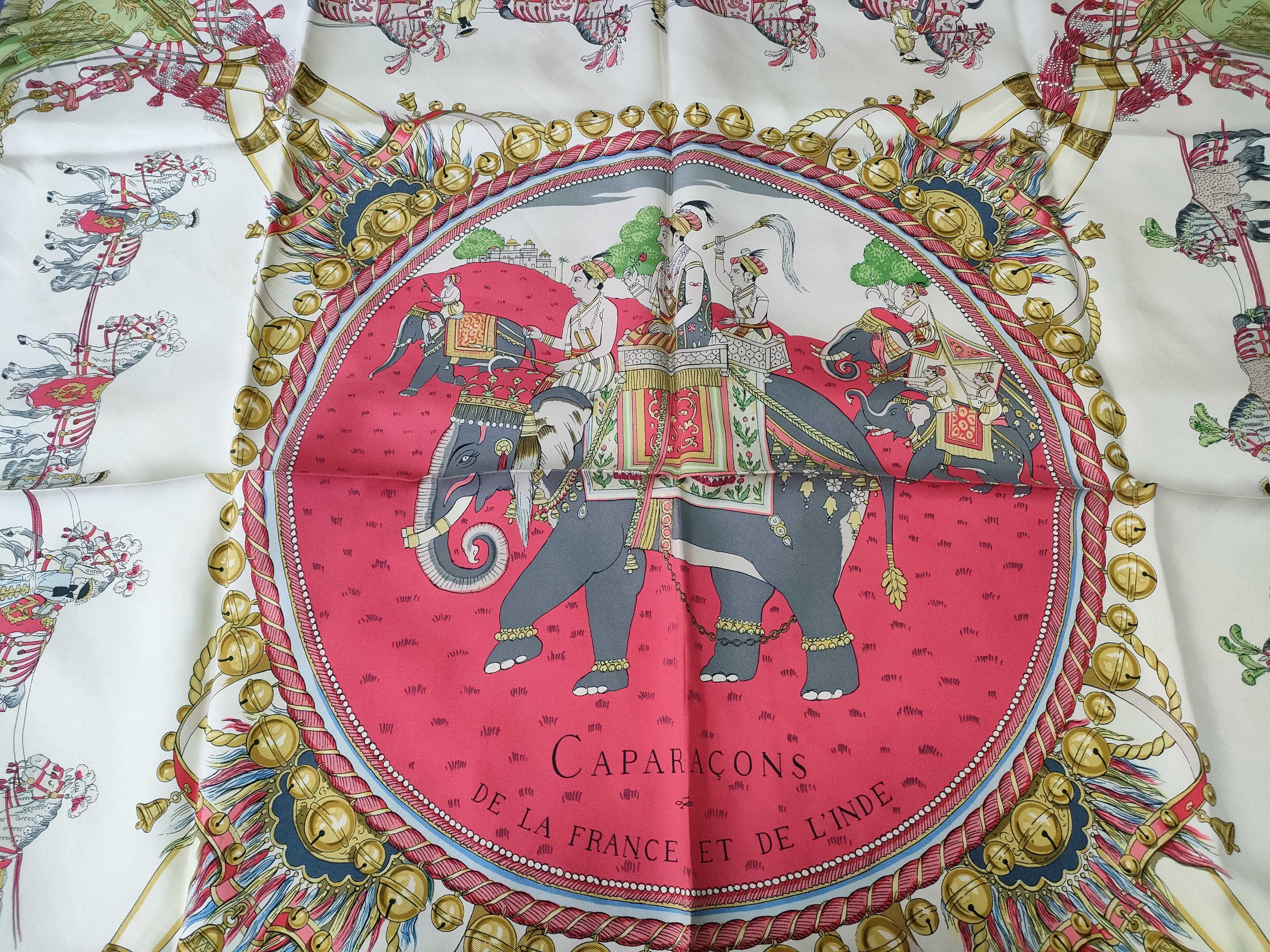Hermès Caparaçons de la France et de l'Inde Silk Scarf