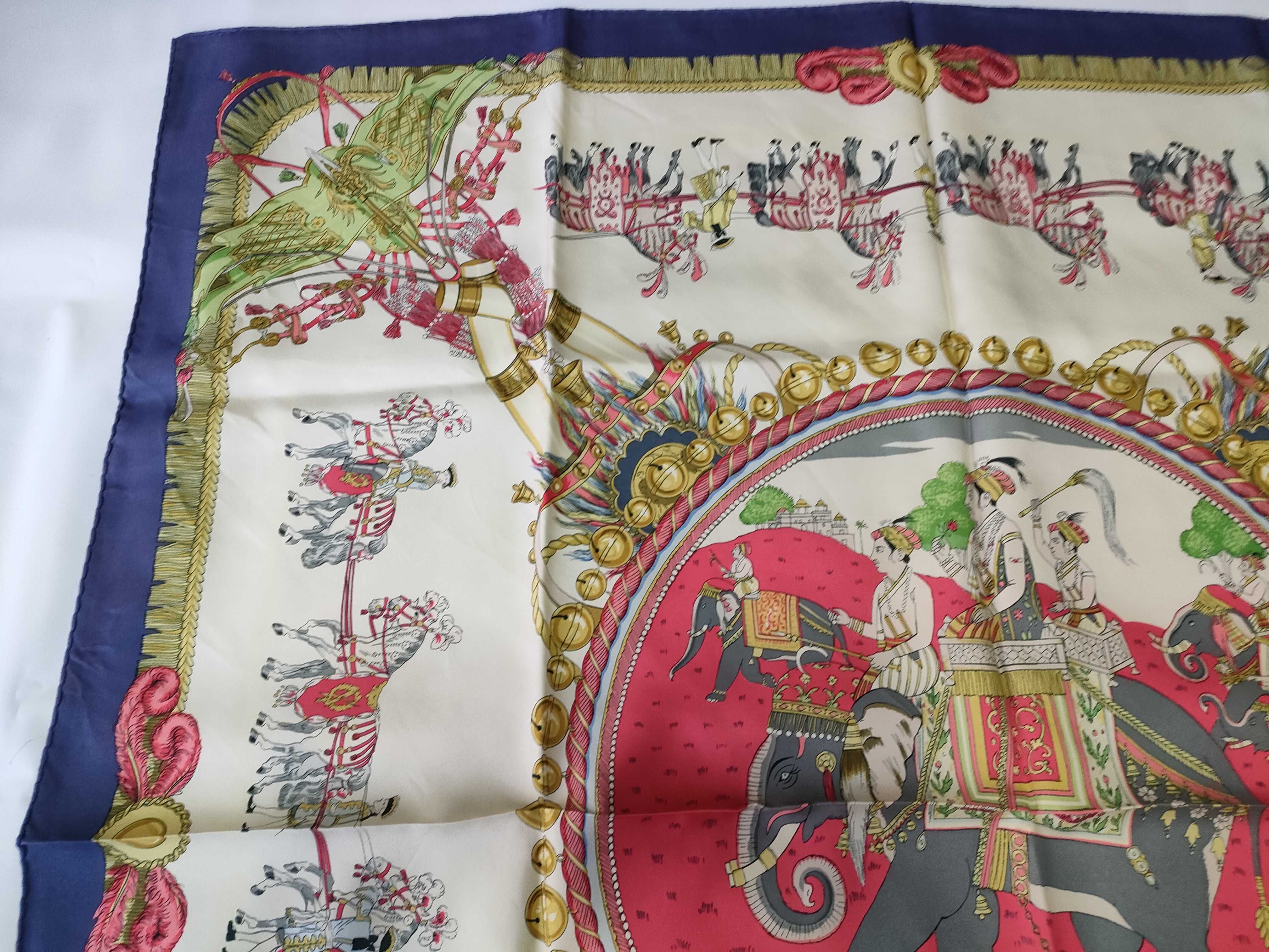 Hermès Caparaçons de la France et de l'Inde Silk Scarf