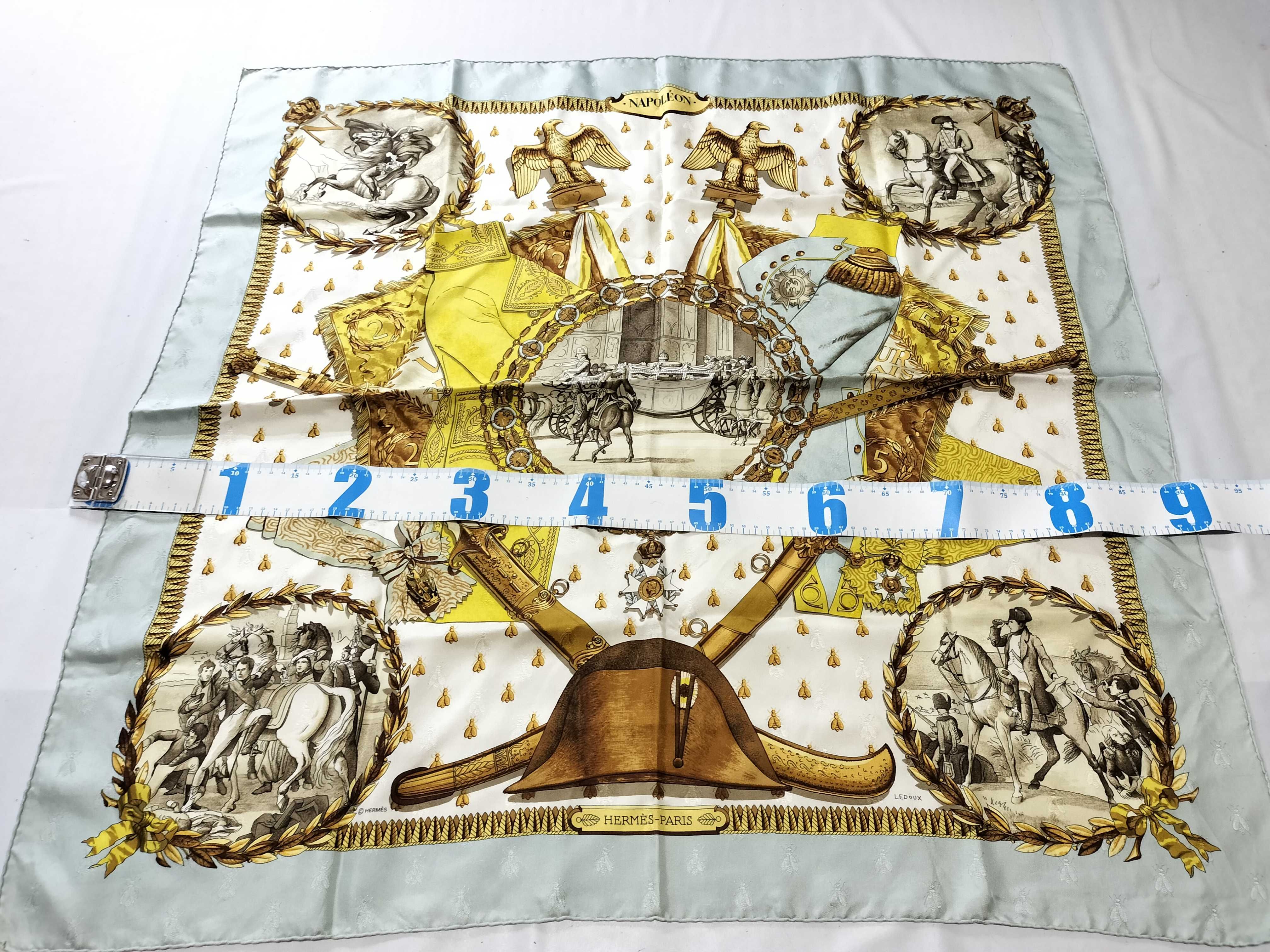 Hermès Napoleon Pattern 90 Silk Scarf