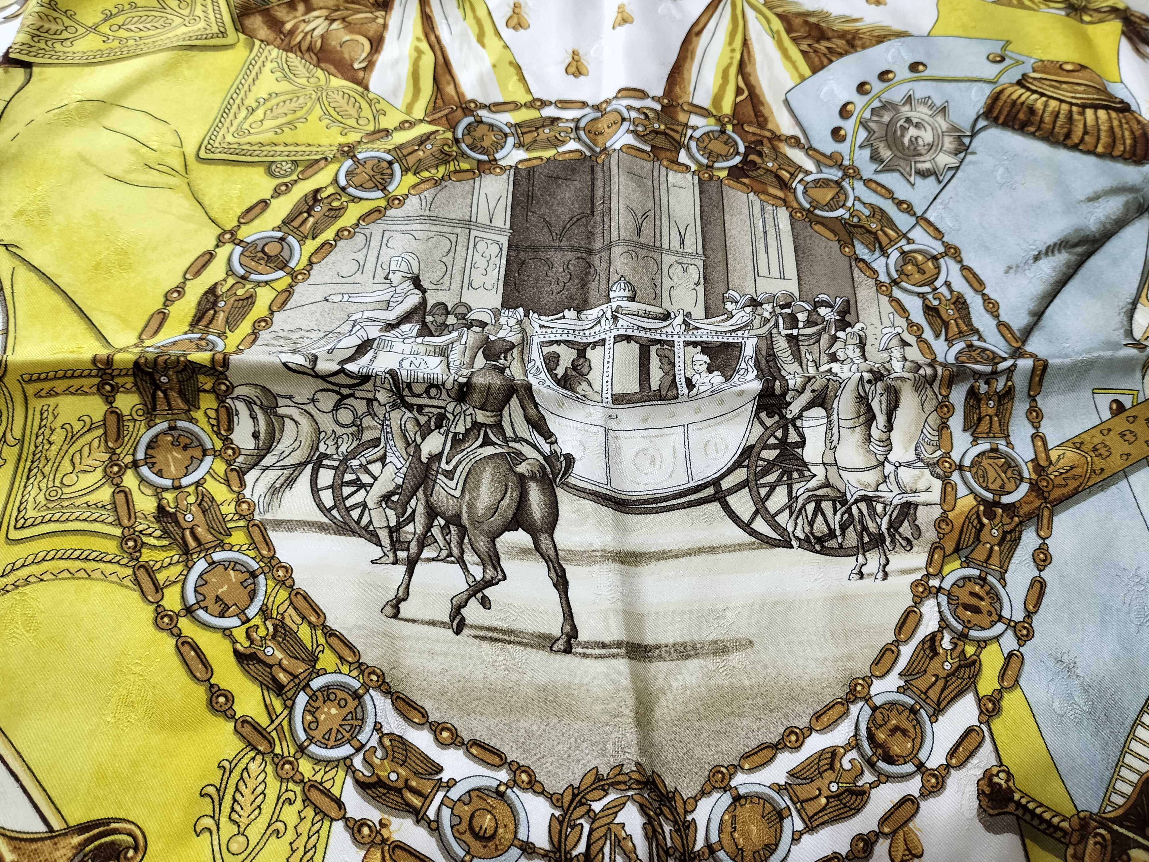 Hermès Napoleon Pattern 90 Silk Scarf