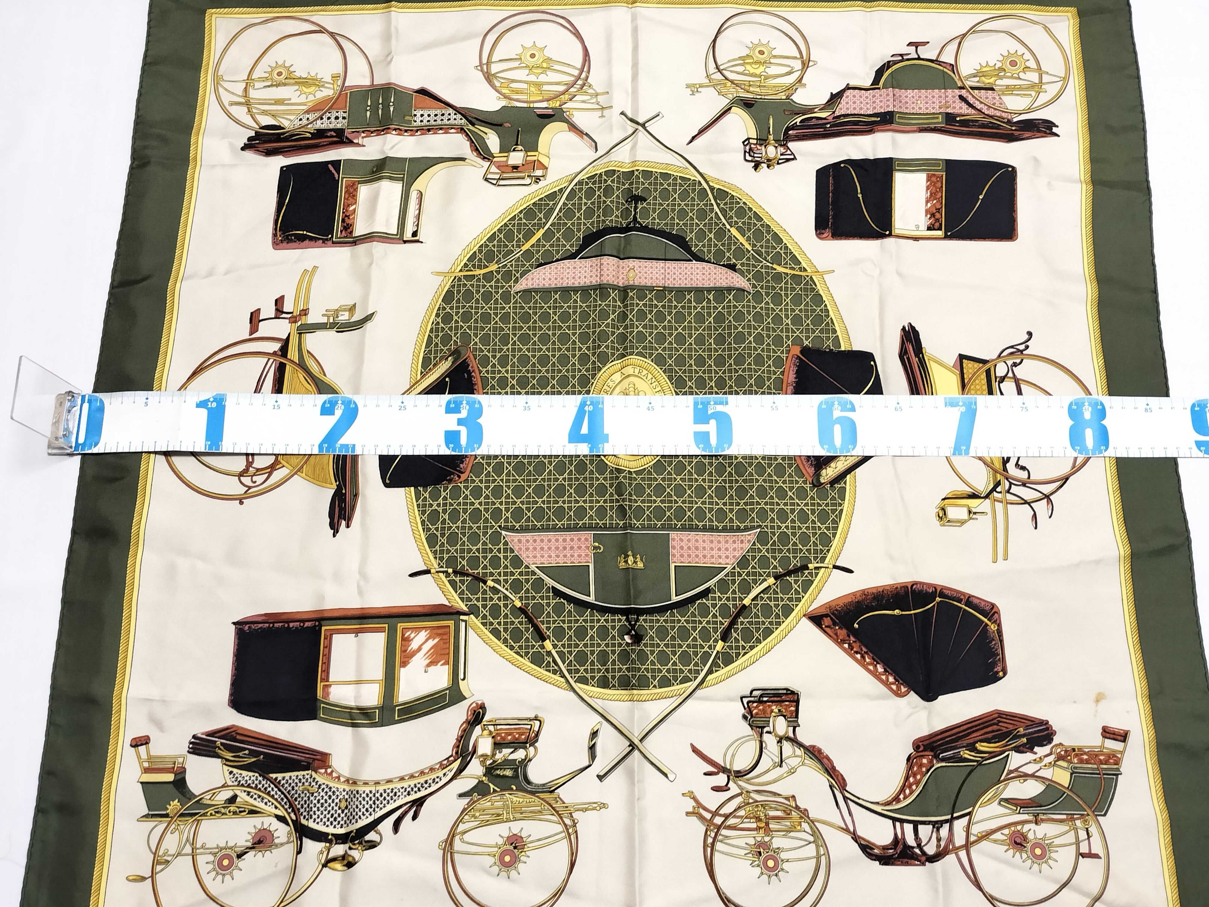 Hermès Les Voitures a Transformation Silk Scarf