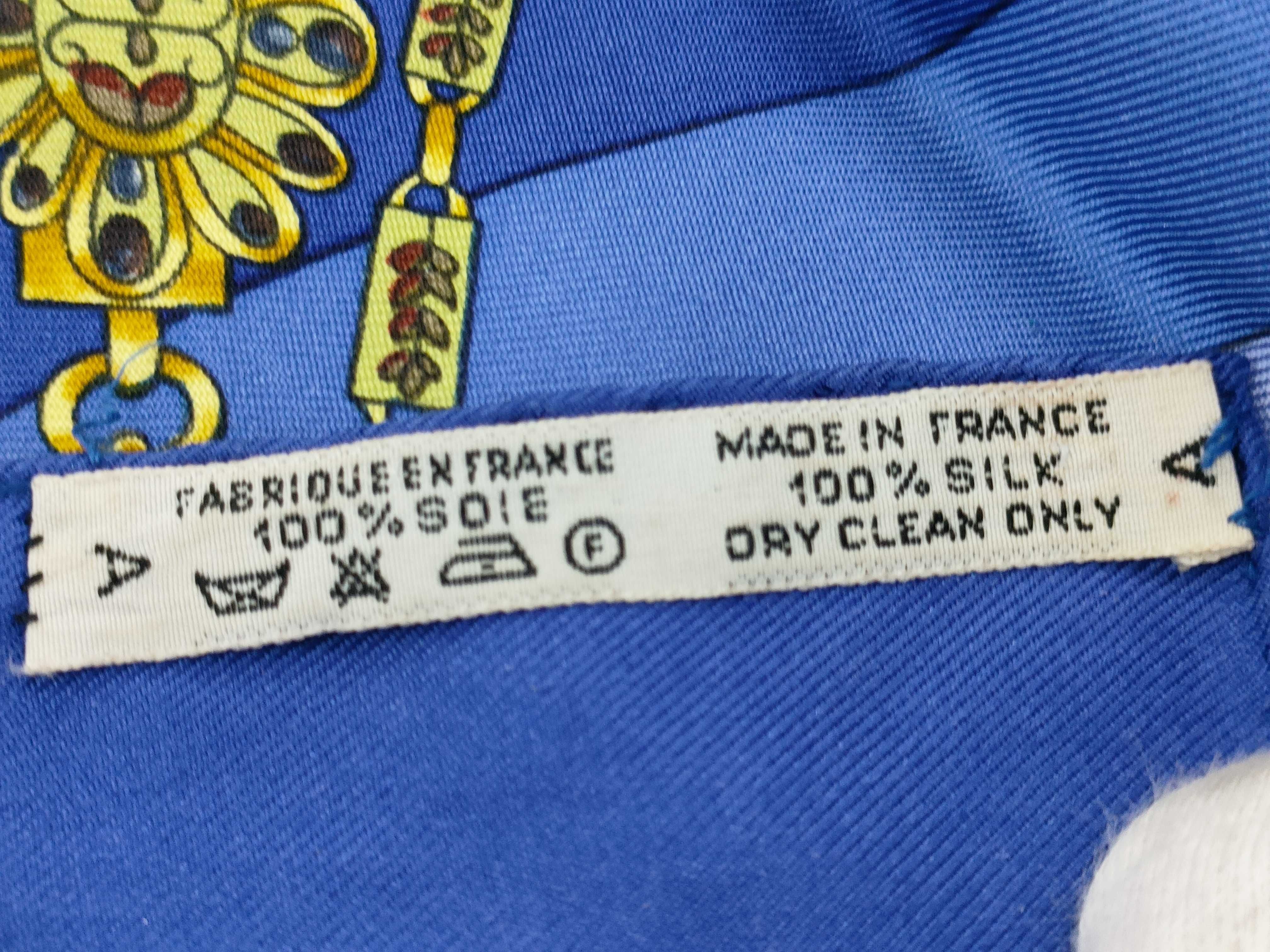 Hermès La Ronde des Heures Silk Scarf by Loic Dubigeon