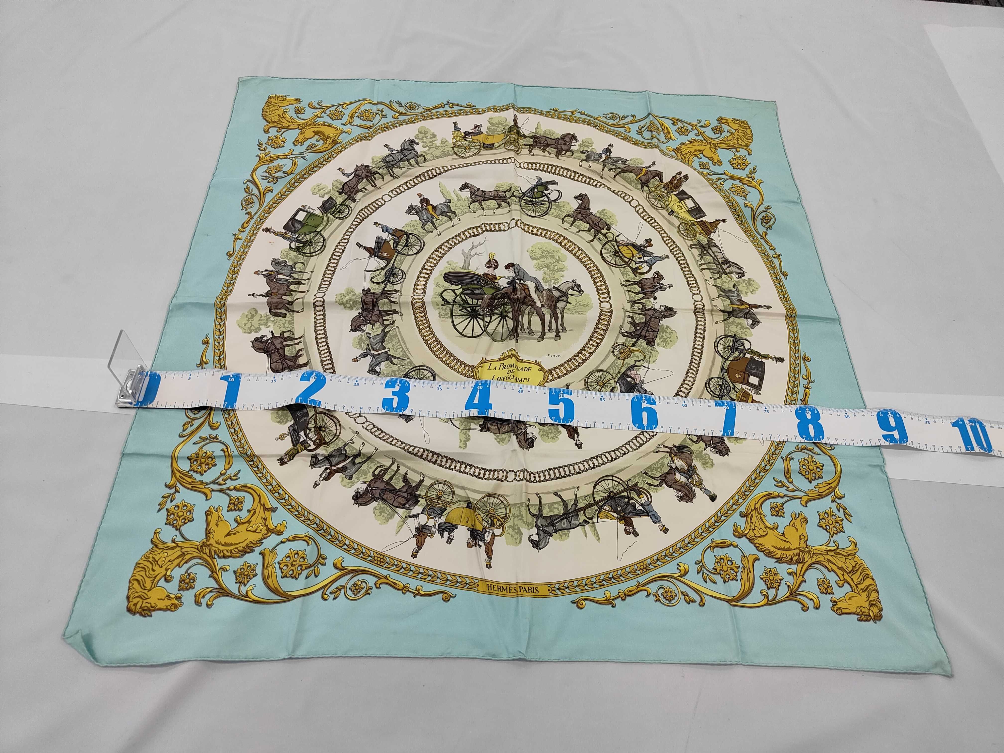 Hermes La Promenade de Longchamps Silk Scarf
