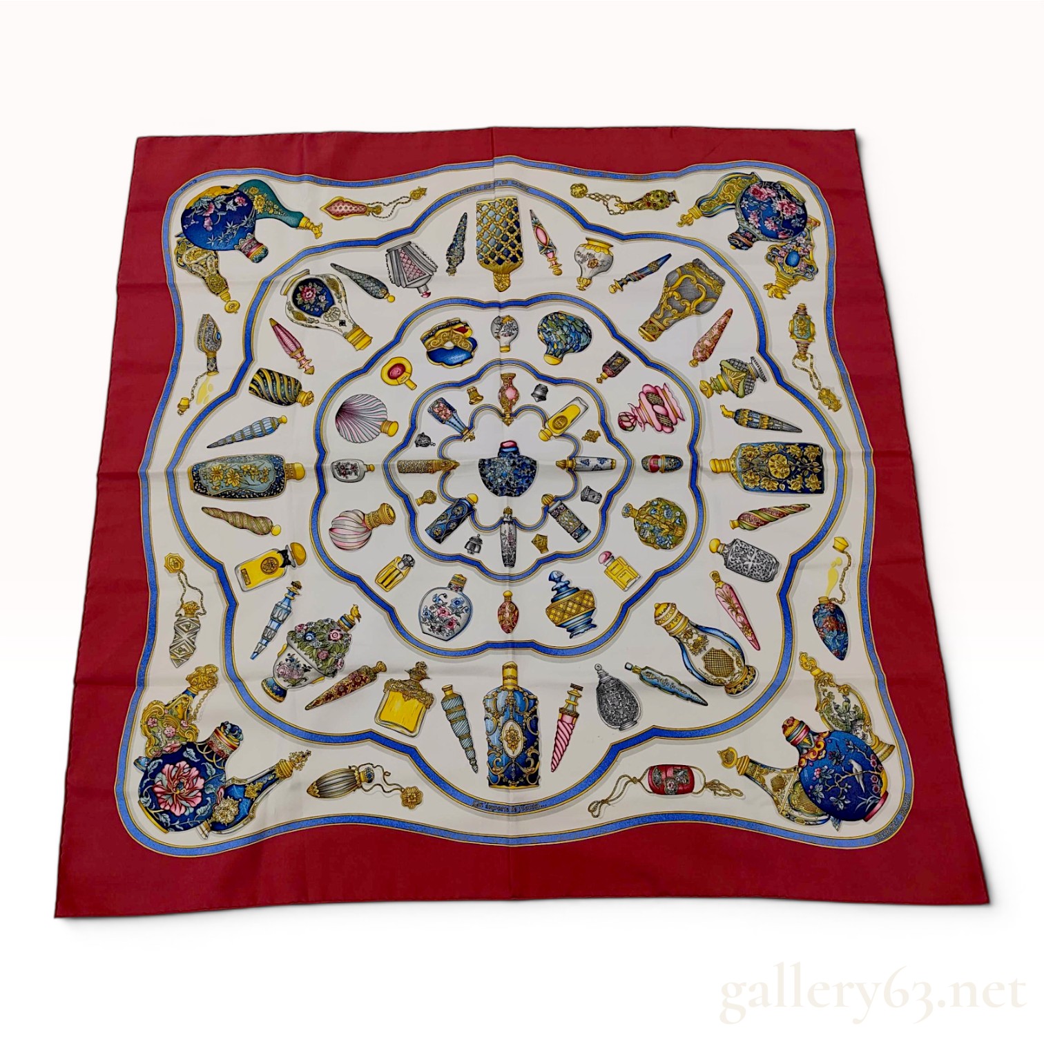 Hermès Qu'importe le flacon Silk Scarf by Catherine Baschet
