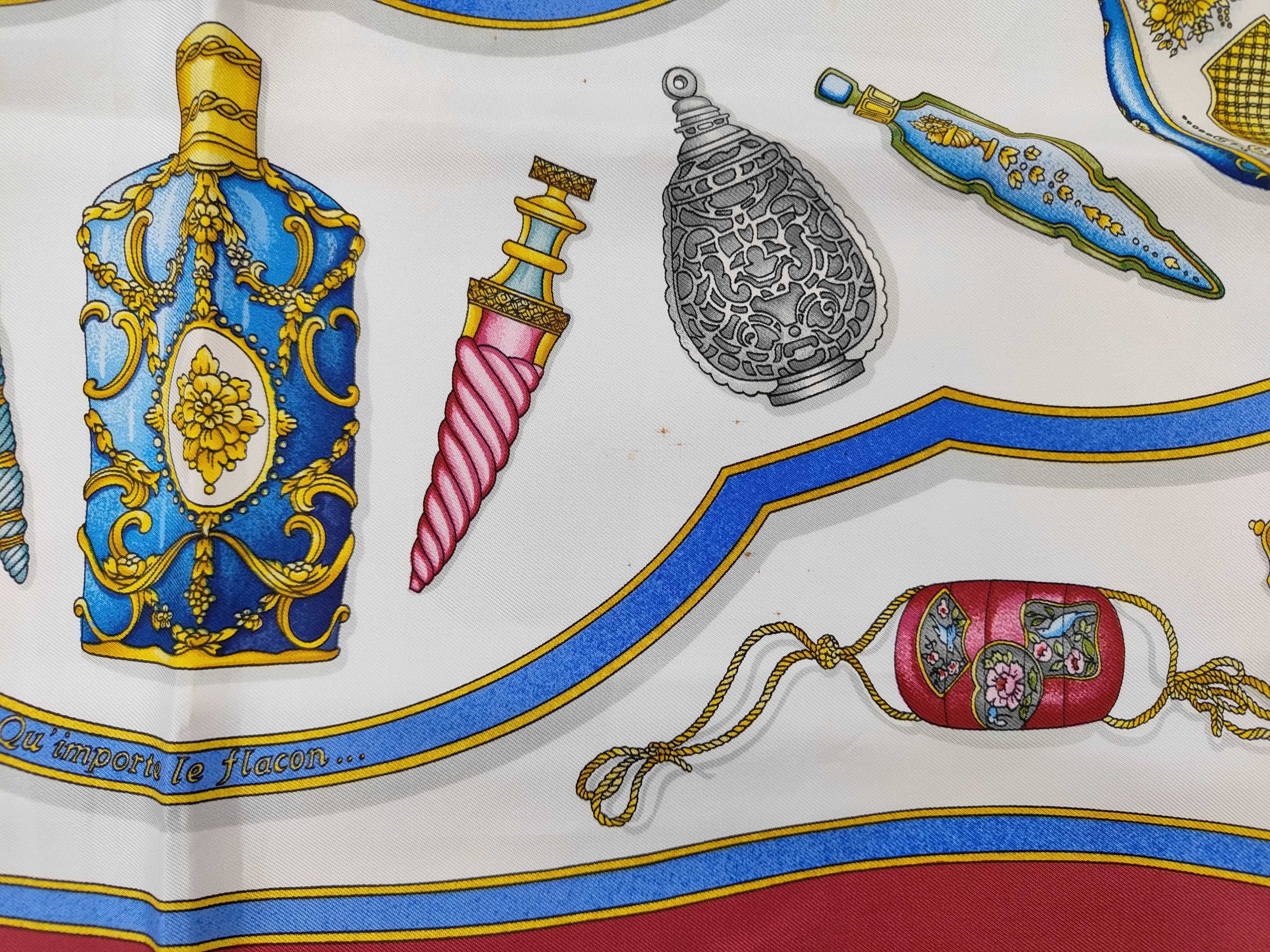 Hermès Qu'importe le flacon Silk Scarf by Catherine Baschet