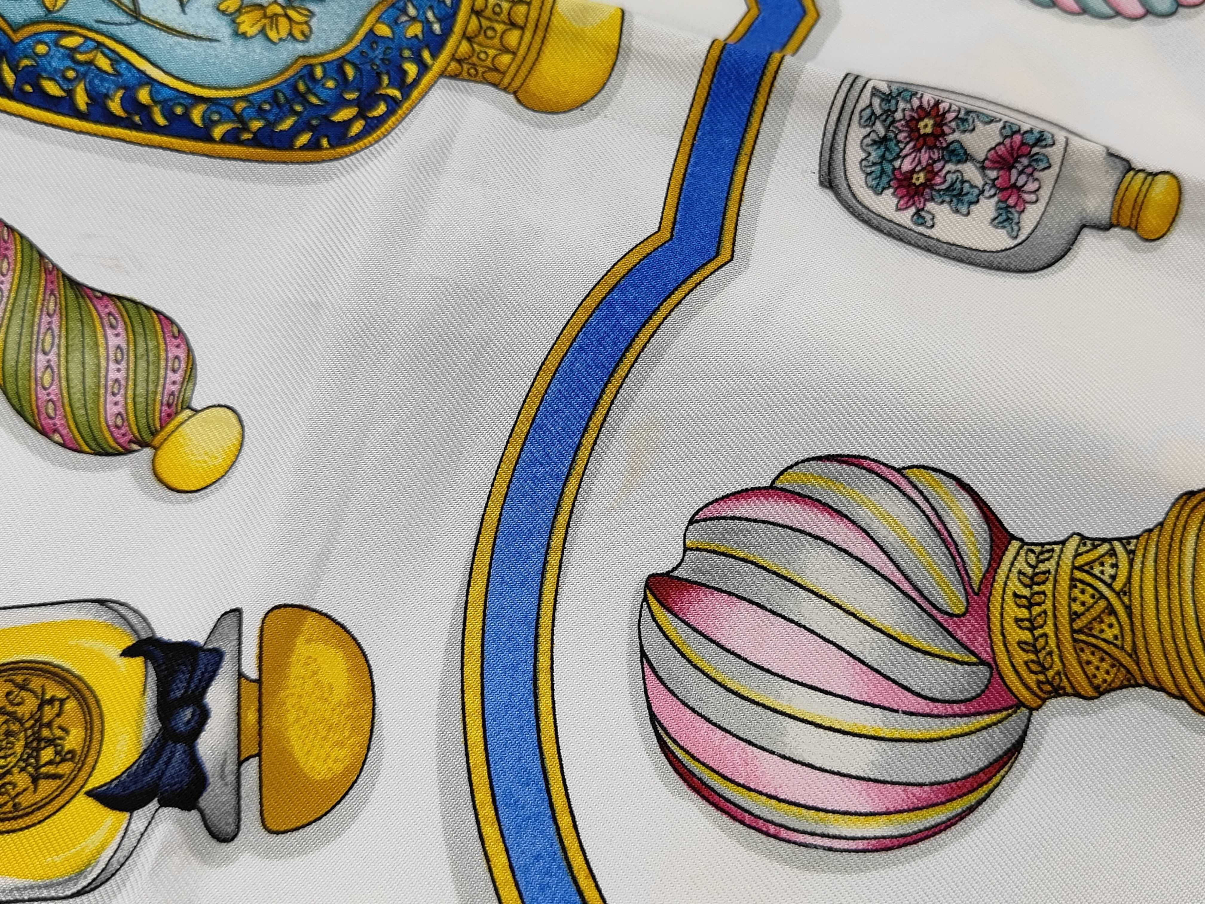 Hermès Qu'importe le flacon Silk Scarf by Catherine Baschet