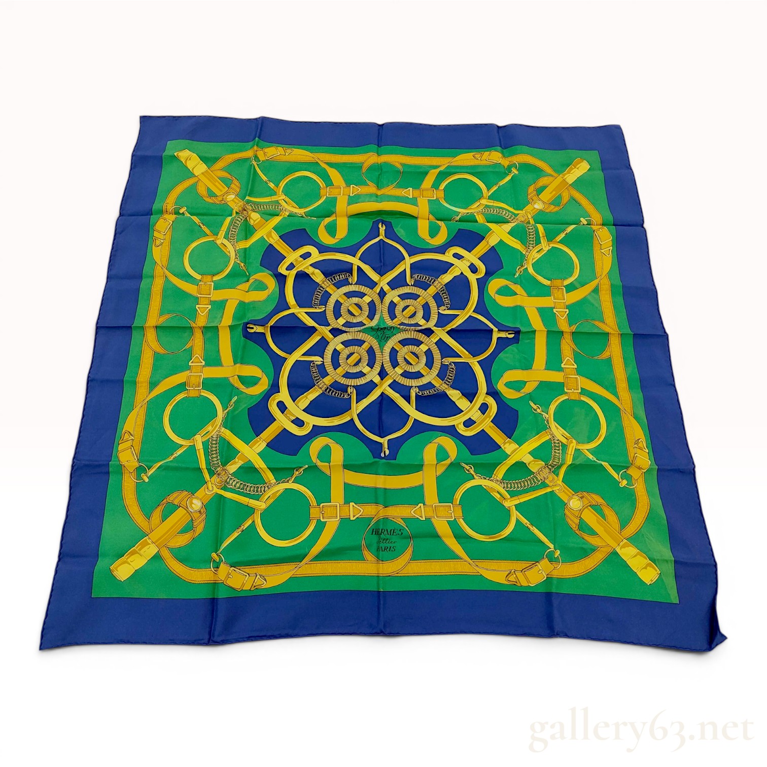 Hermès Eperon d'Or Silk Scarf by Henri d'Origny