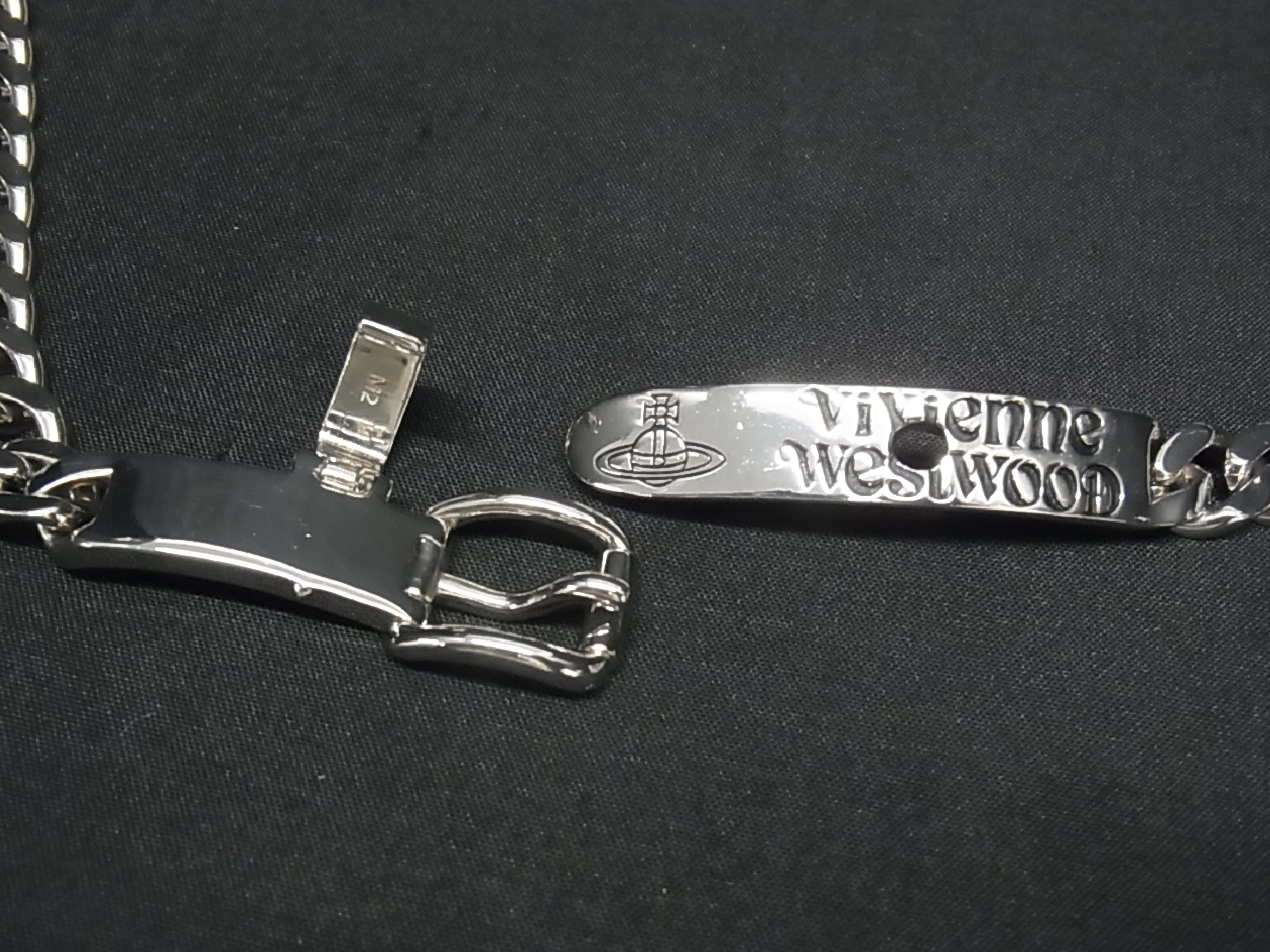 Vivienne Westwood Augustino Orb Buckle Curb Chain Bracelet