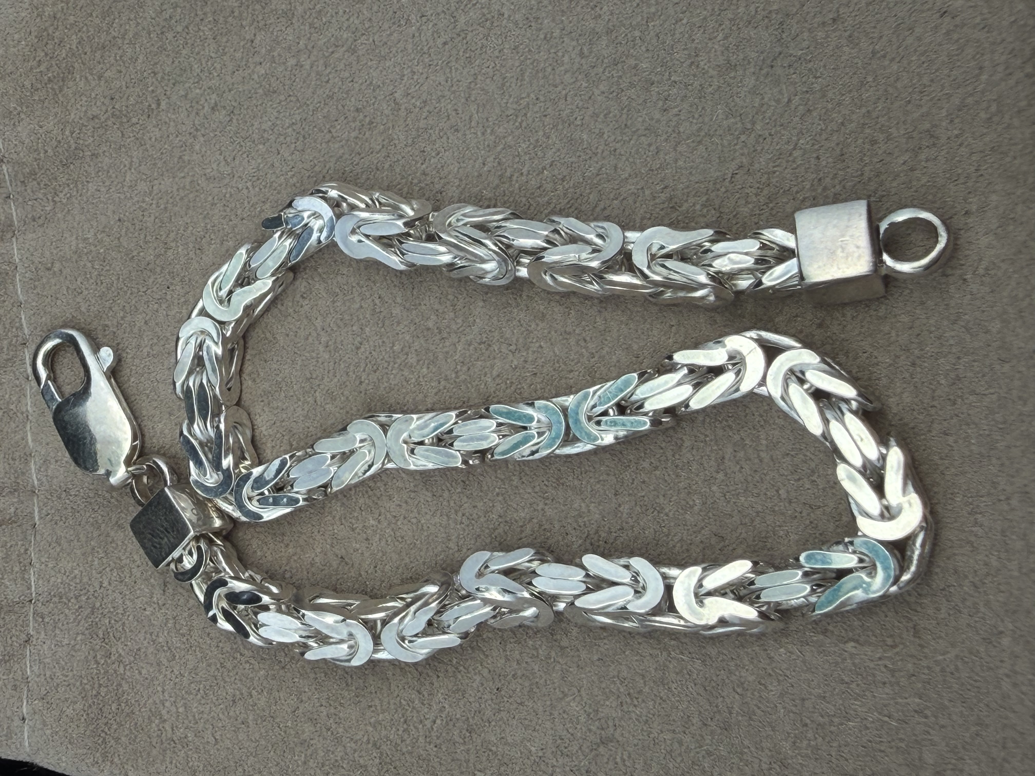 Sterling Silver Byzantine Bracelet