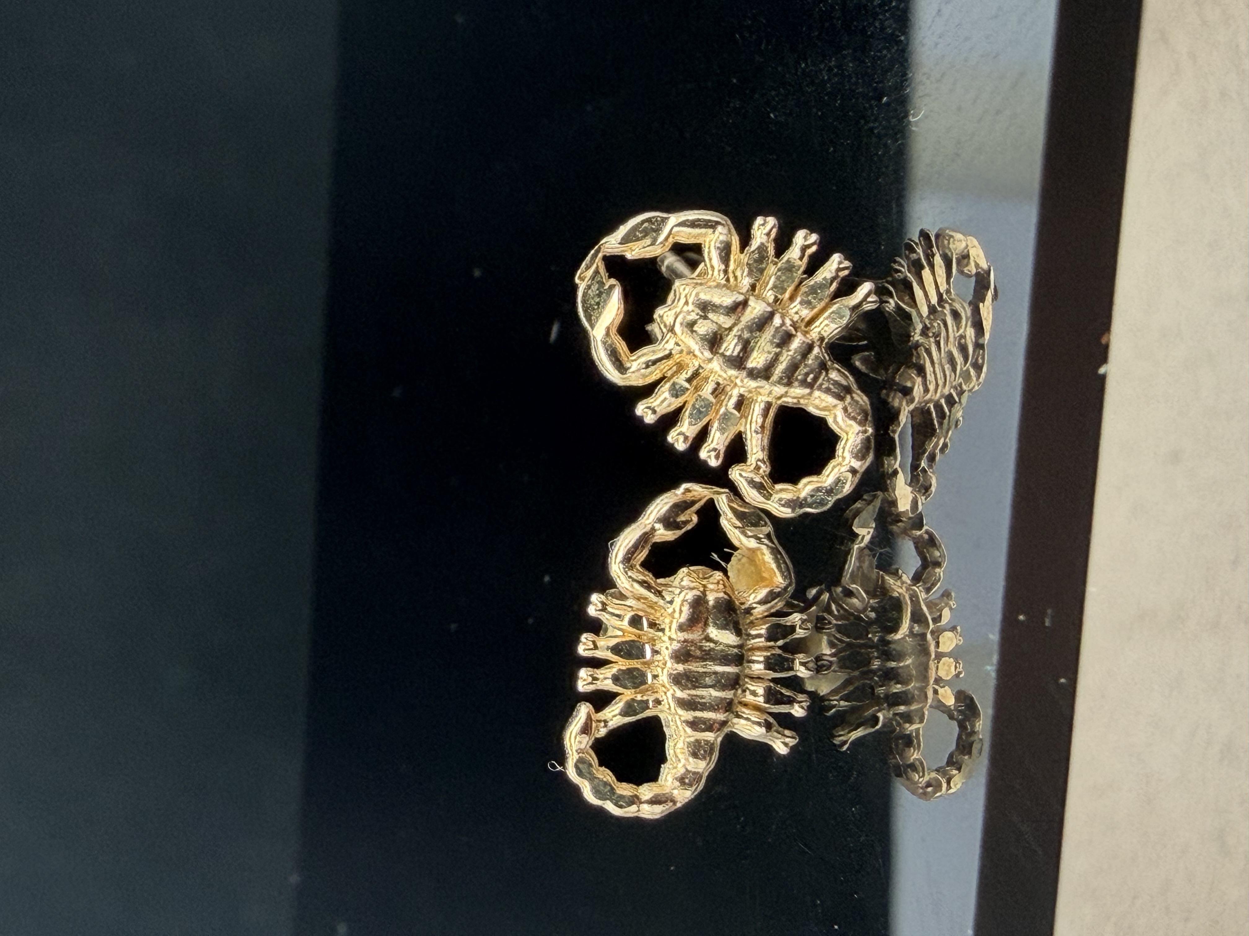 14K Yellow Gold Lobster Earrings