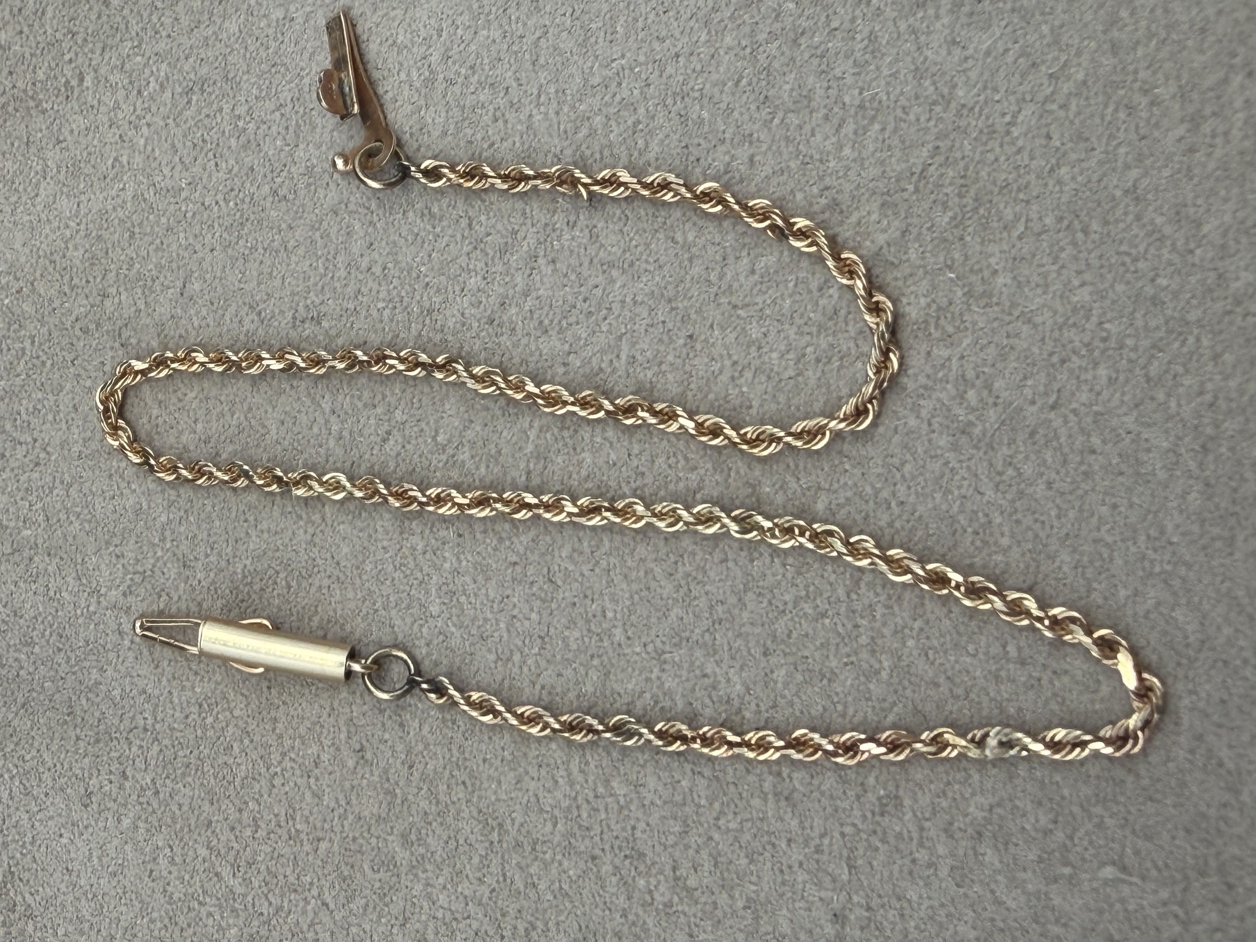 10K Yellow Gold Rope Bracelet