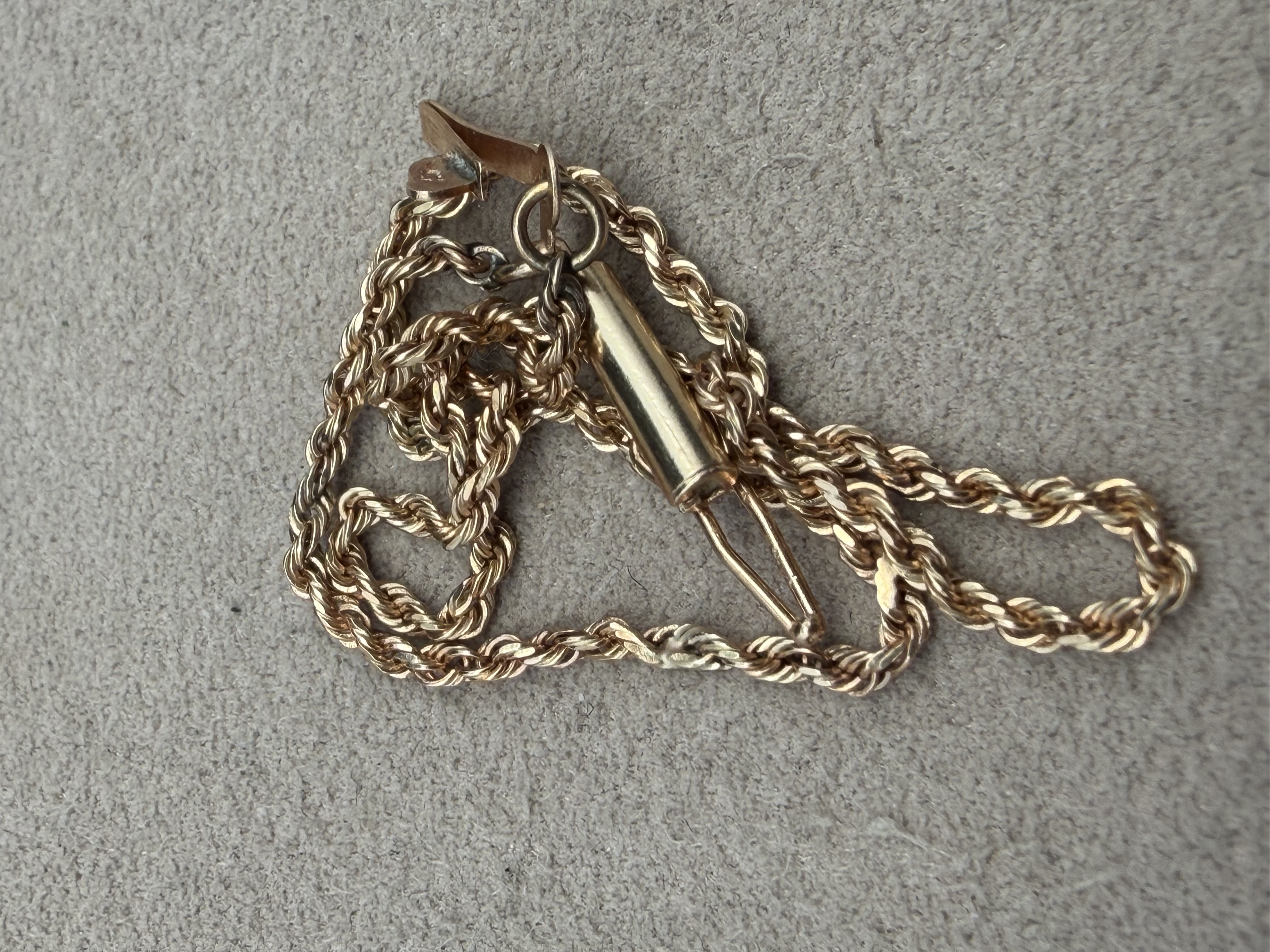 10K Yellow Gold Rope Bracelet