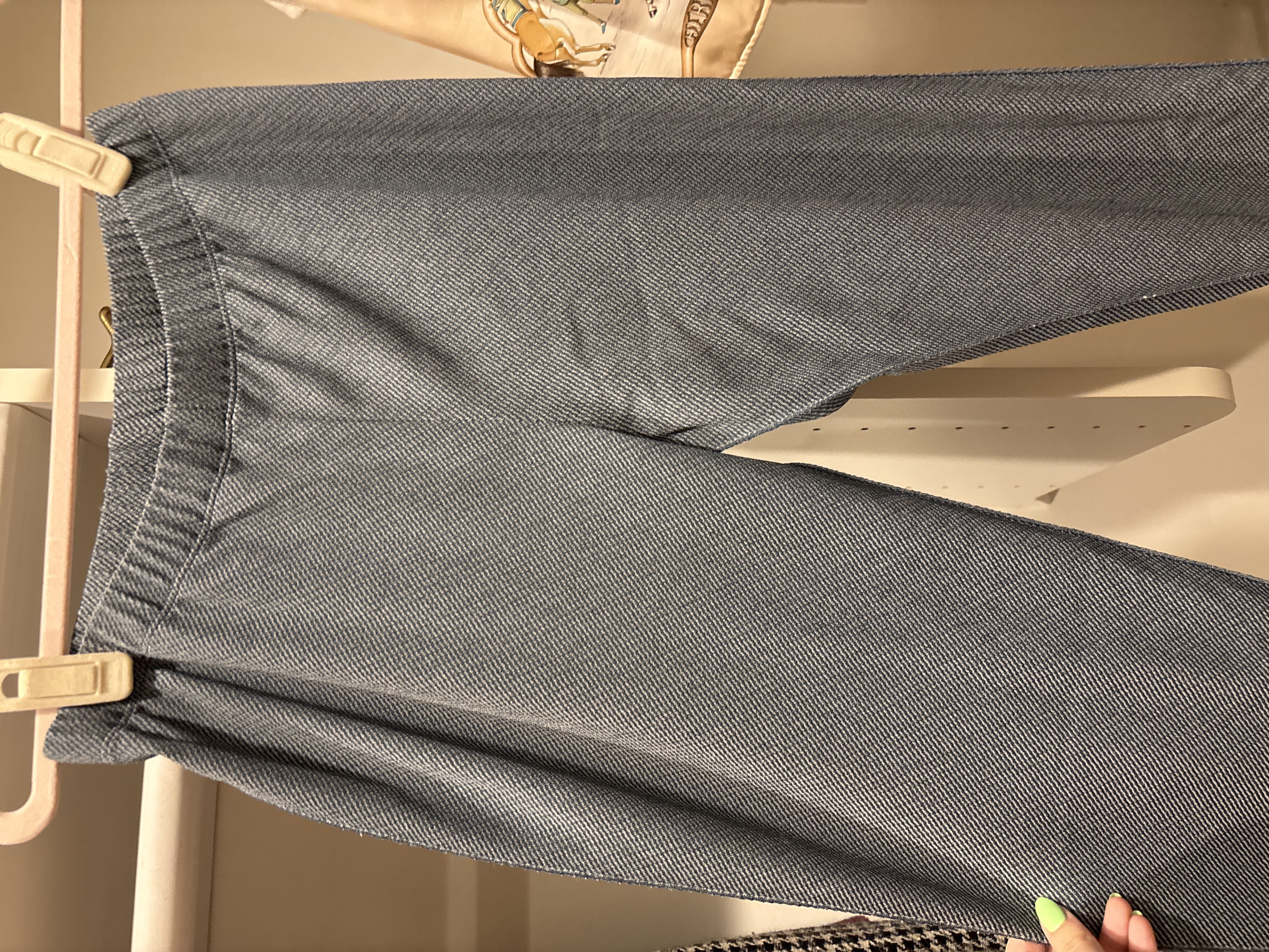 Pleats Please Issey Miyake A-POC Inside Blue Striped Pleated Trousers
