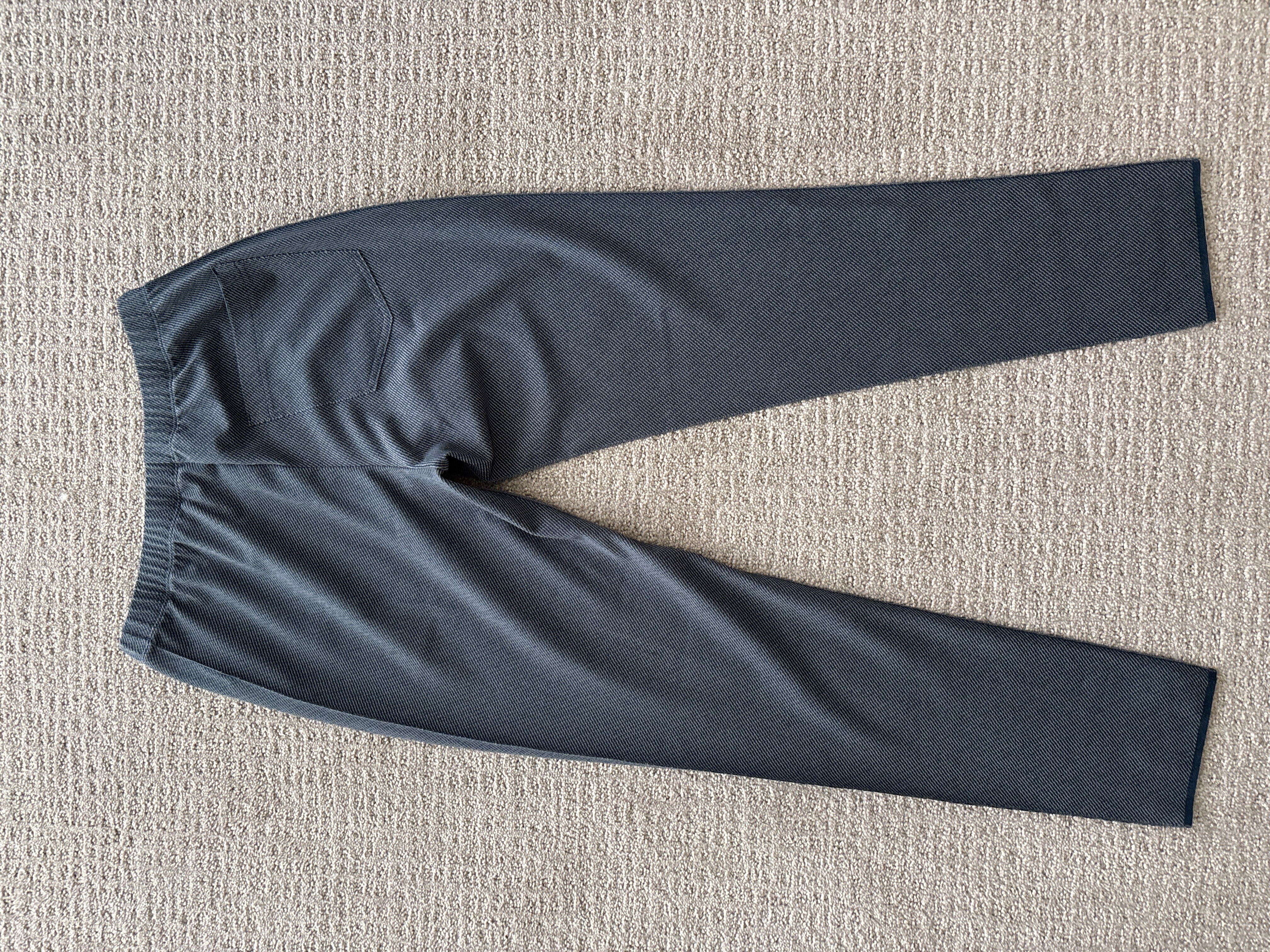 Pleats Please Issey Miyake A-POC Inside Blue Striped Pleated Trousers