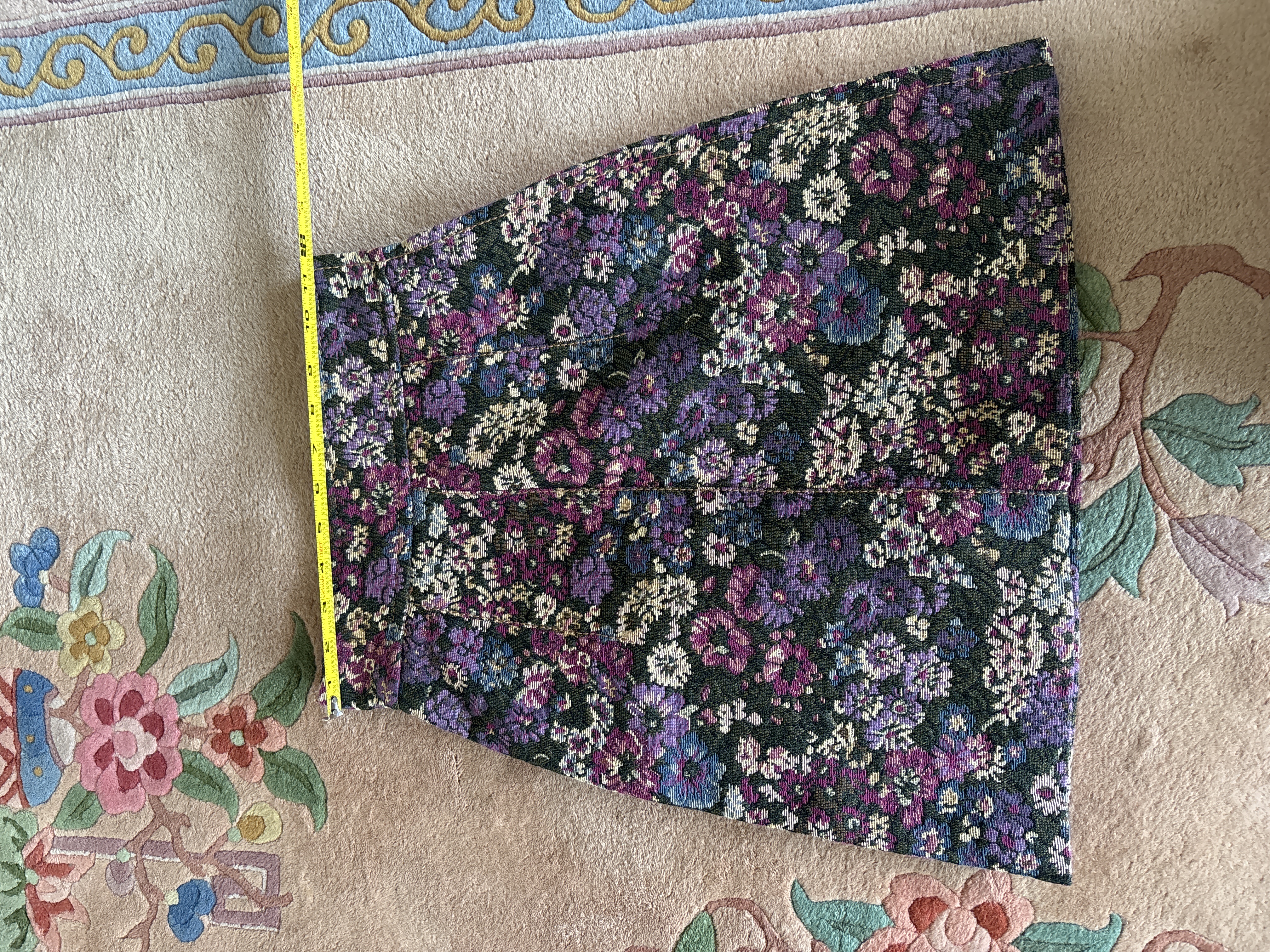 Miu Miu Floral Tapestry A-Line Mini Skirt, 2016
