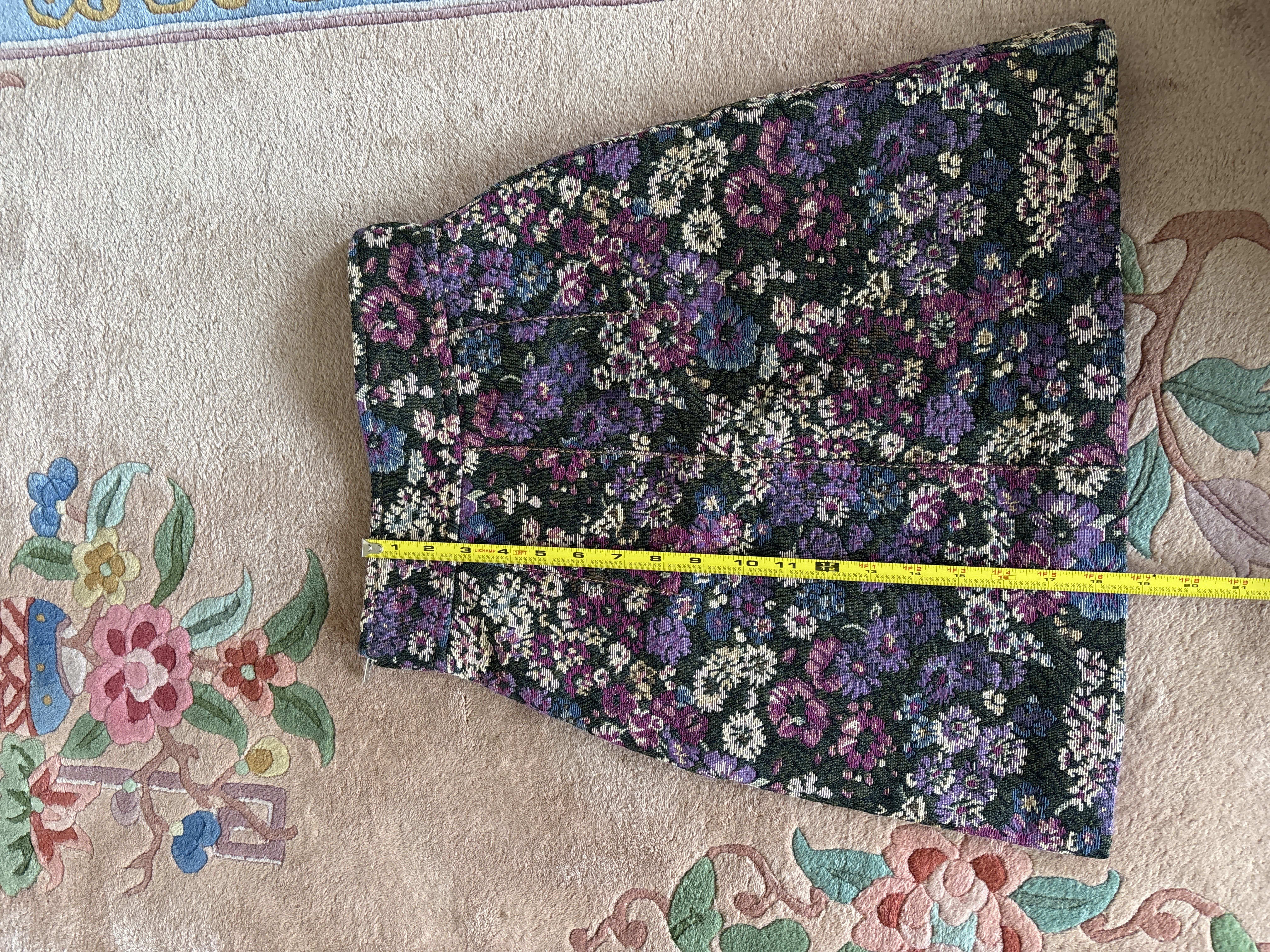 Miu Miu Floral Tapestry A-Line Mini Skirt, 2016
