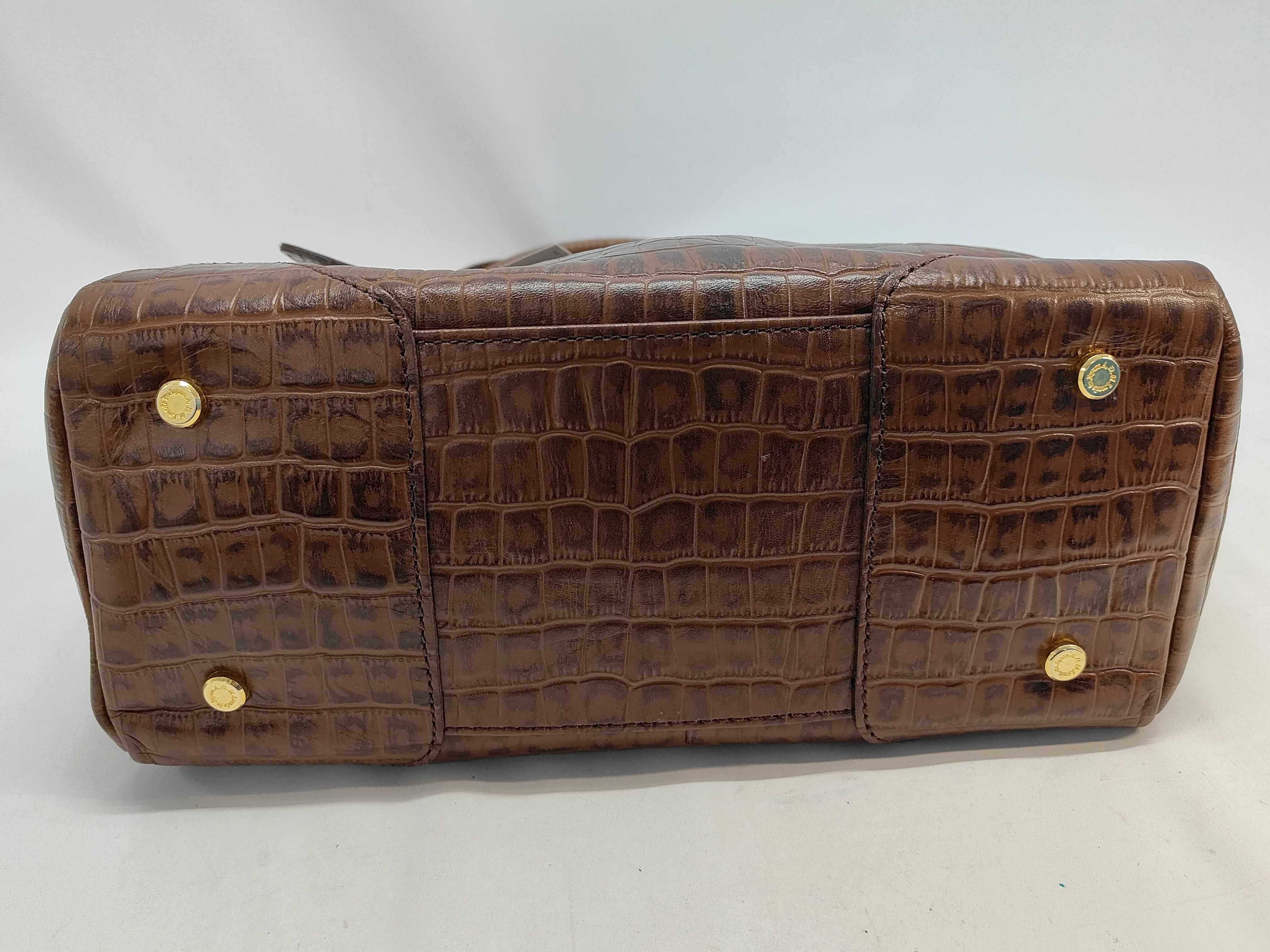A.D.M.J. Accéssoires De Mademoiselle Crocodile-Embossed Leather Tote Bag