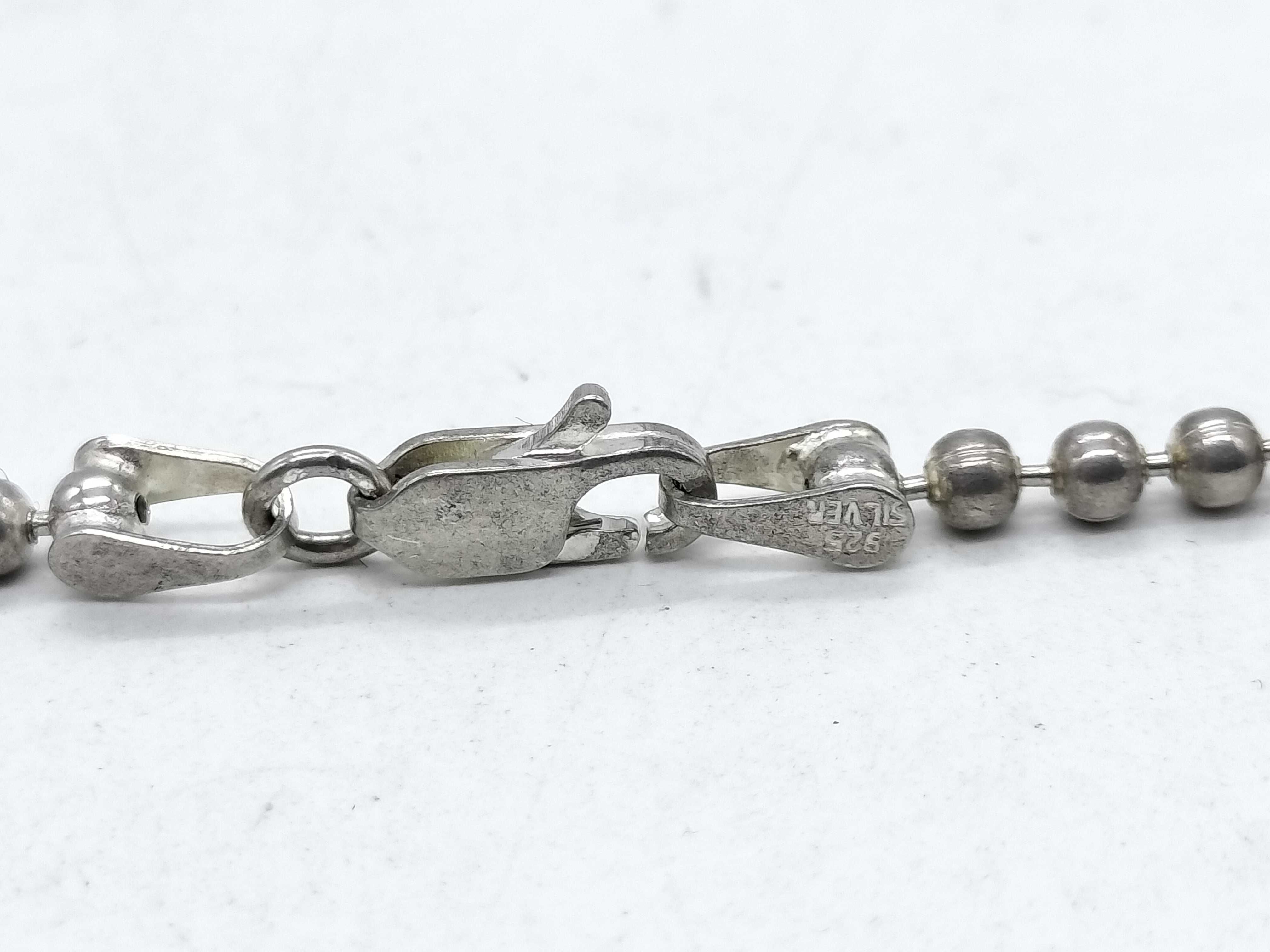 Gucci Sterling Silver Bar Tag Pendant Necklace