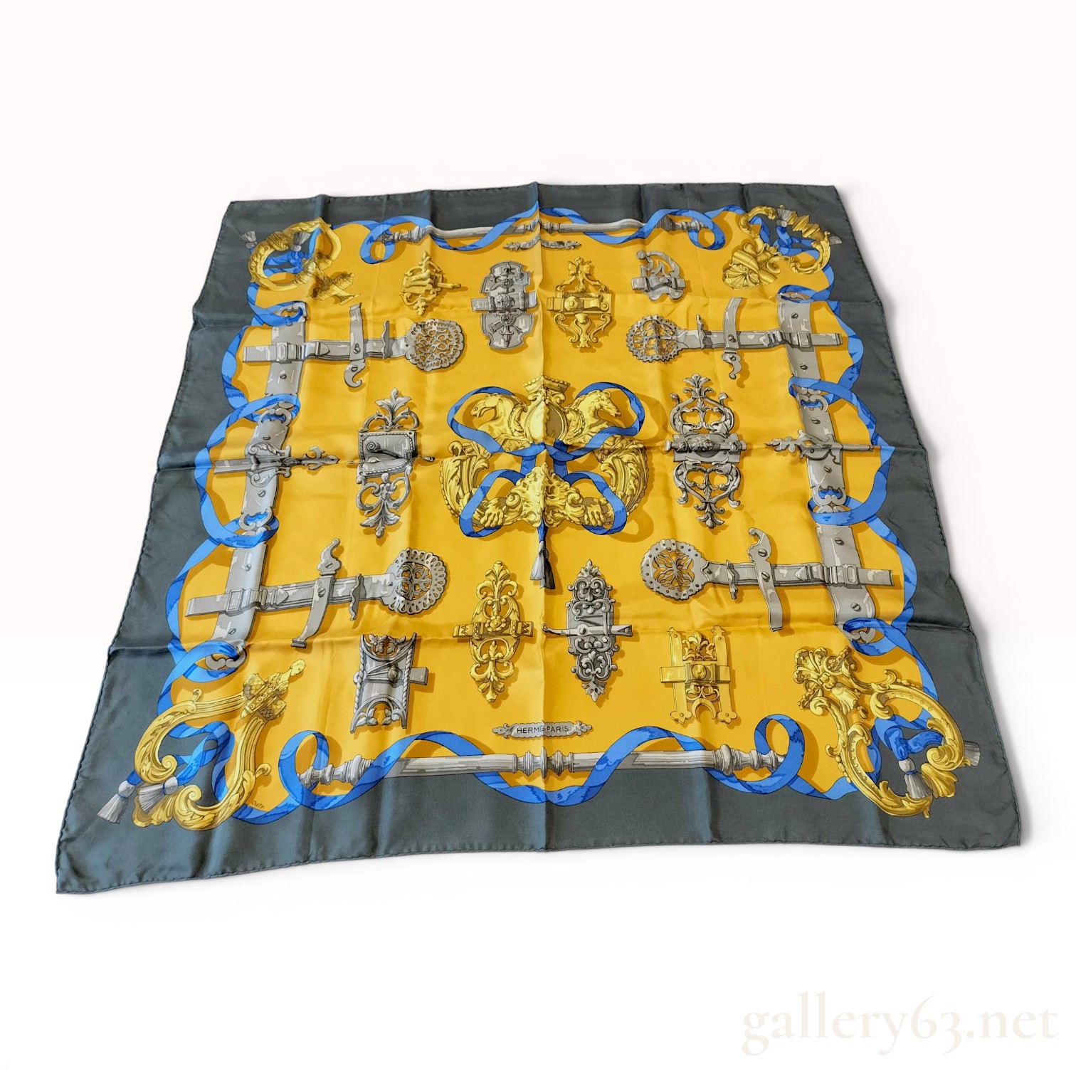 Hermès Ferronnerie Silk Twill Scarf by Caty Latham