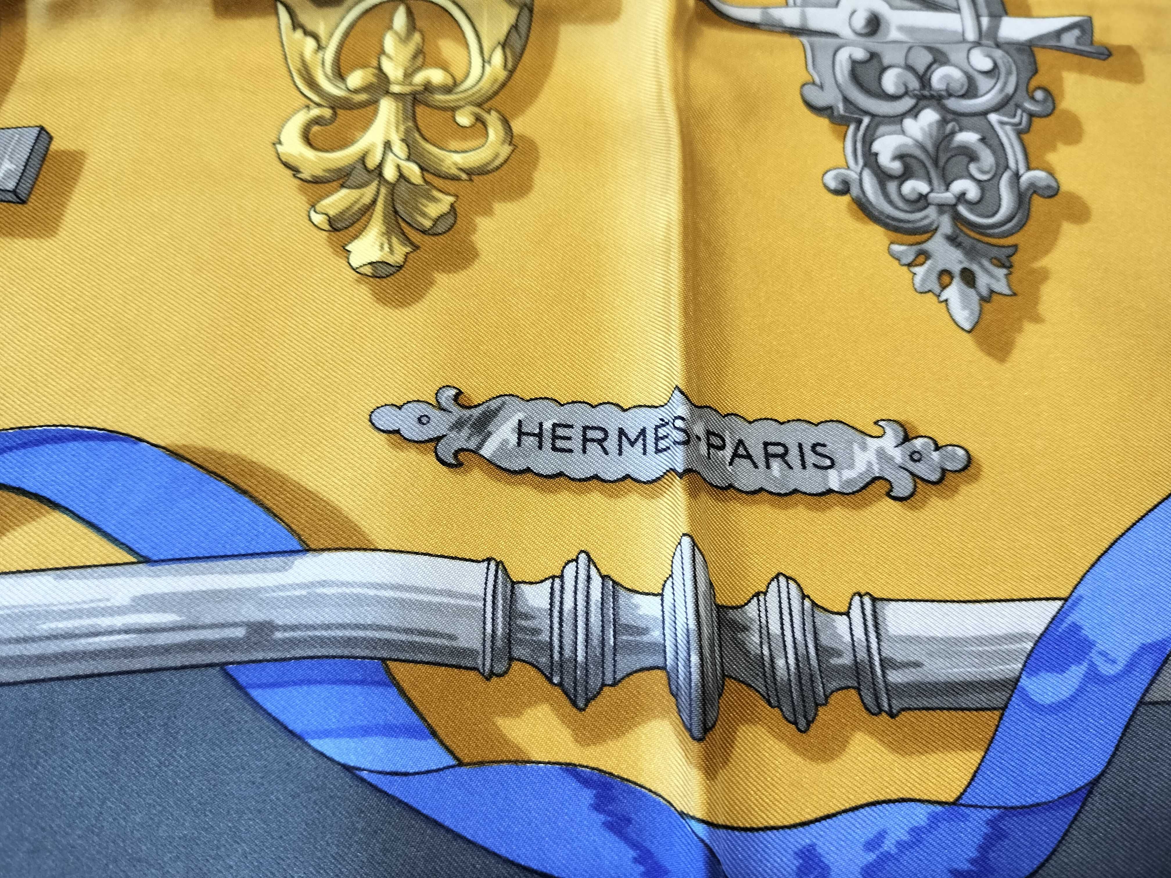 Hermès Ferronnerie Silk Twill Scarf by Caty Latham
