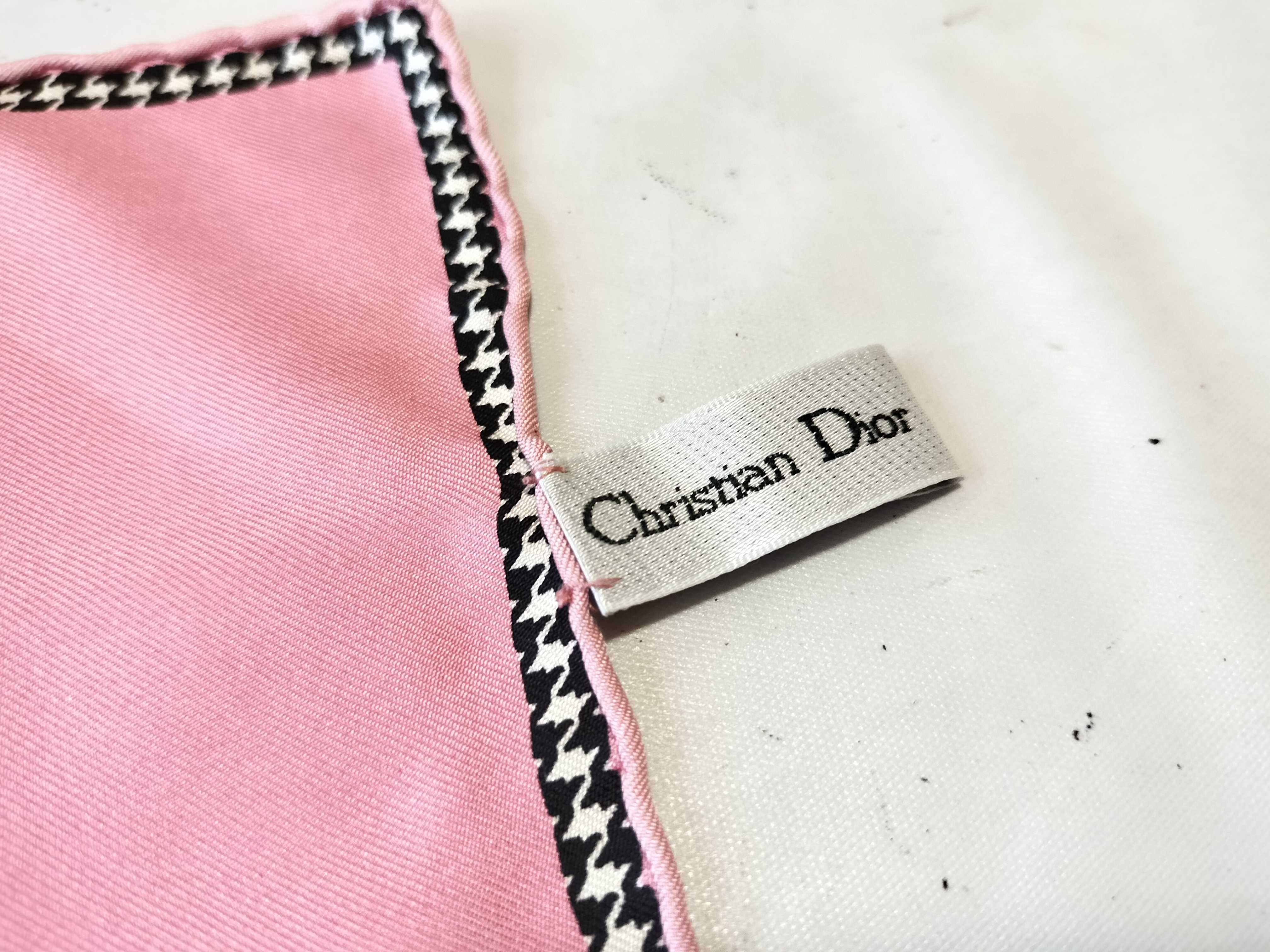 Christian Dior Silk Twill Scarf with Early 2000s Boutique Chic Design