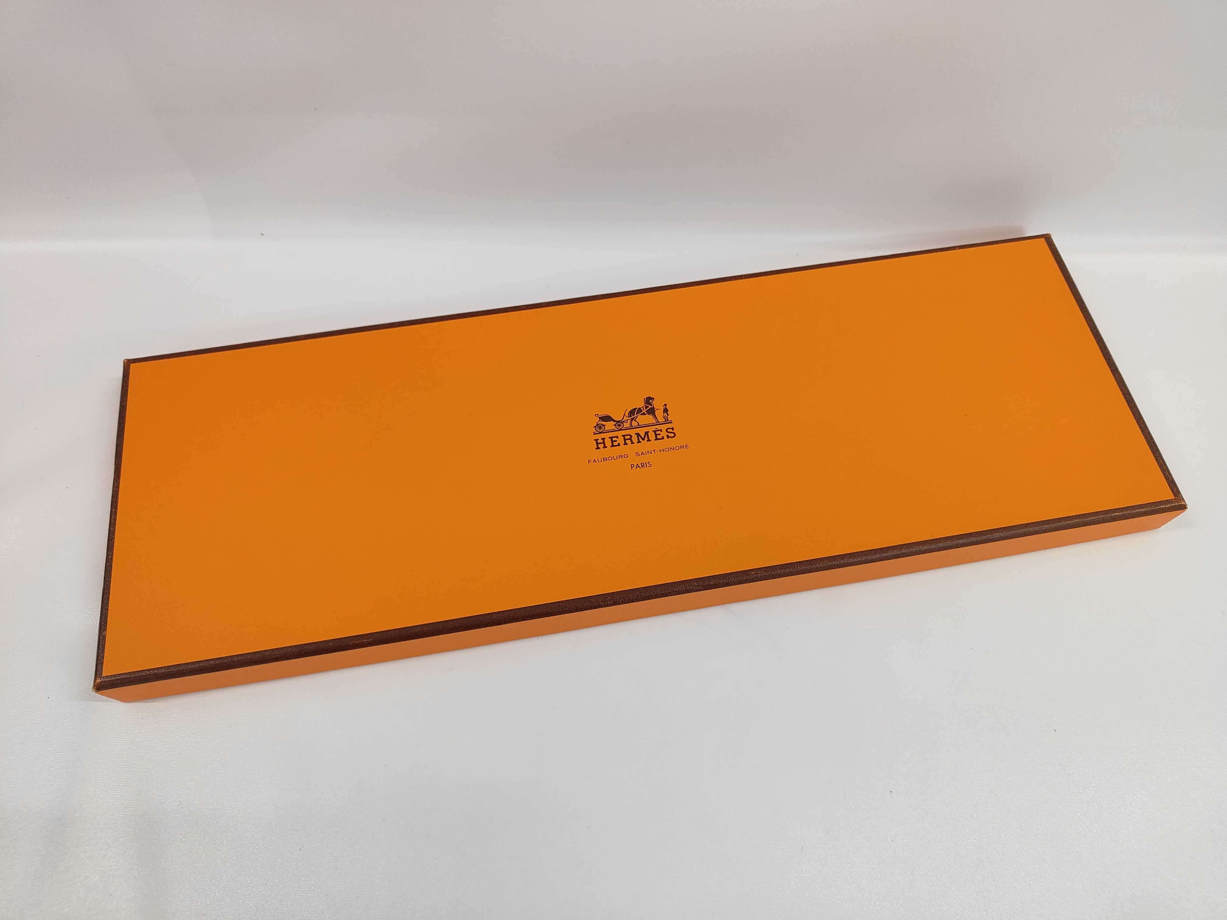 Hermès Silk Necktie with Unicorn Motif and Original Presentation Box