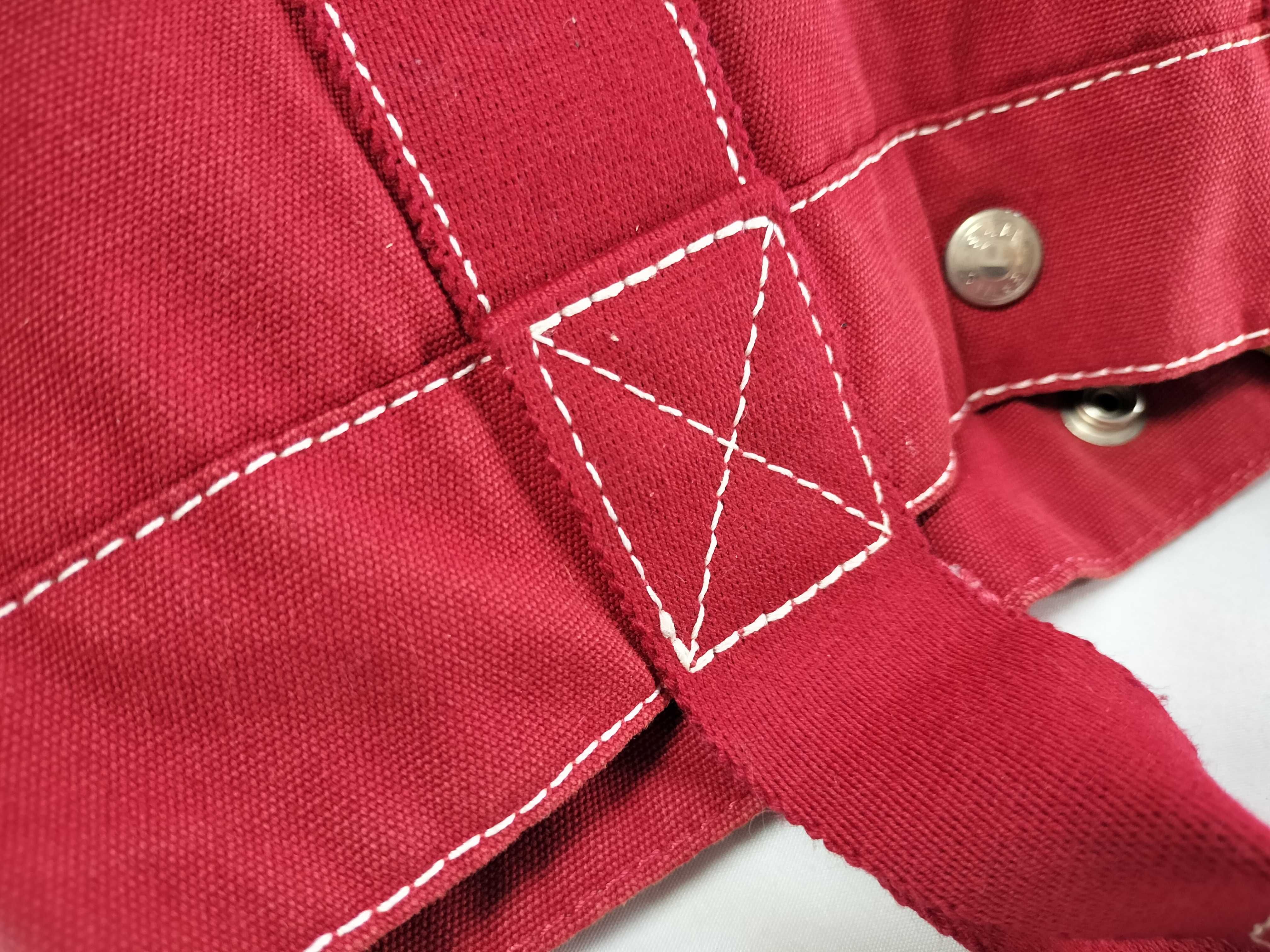 Hermes Fourre-Tout GM Red Canvas Tote Bag