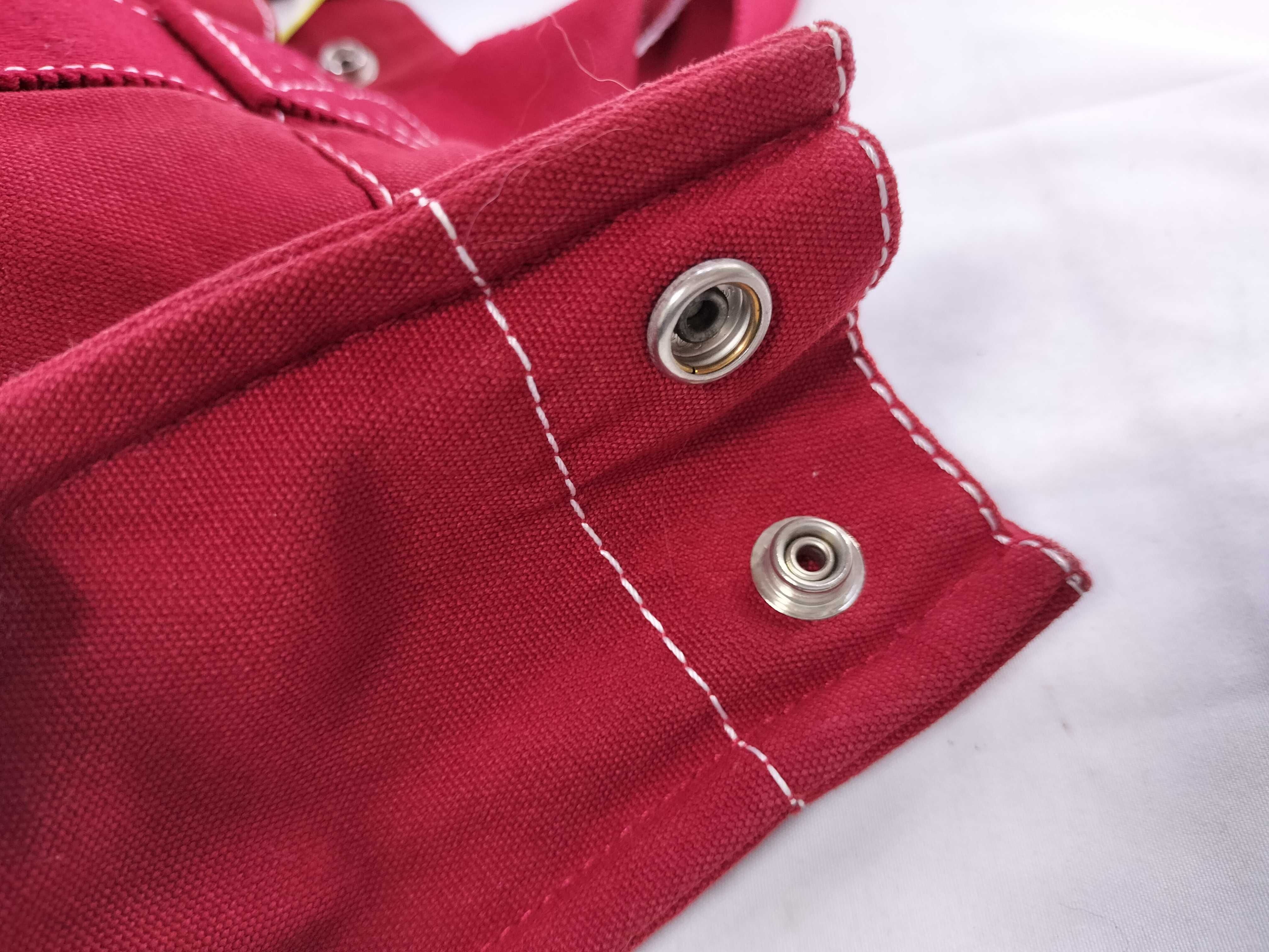 Hermes Fourre-Tout GM Red Canvas Tote Bag