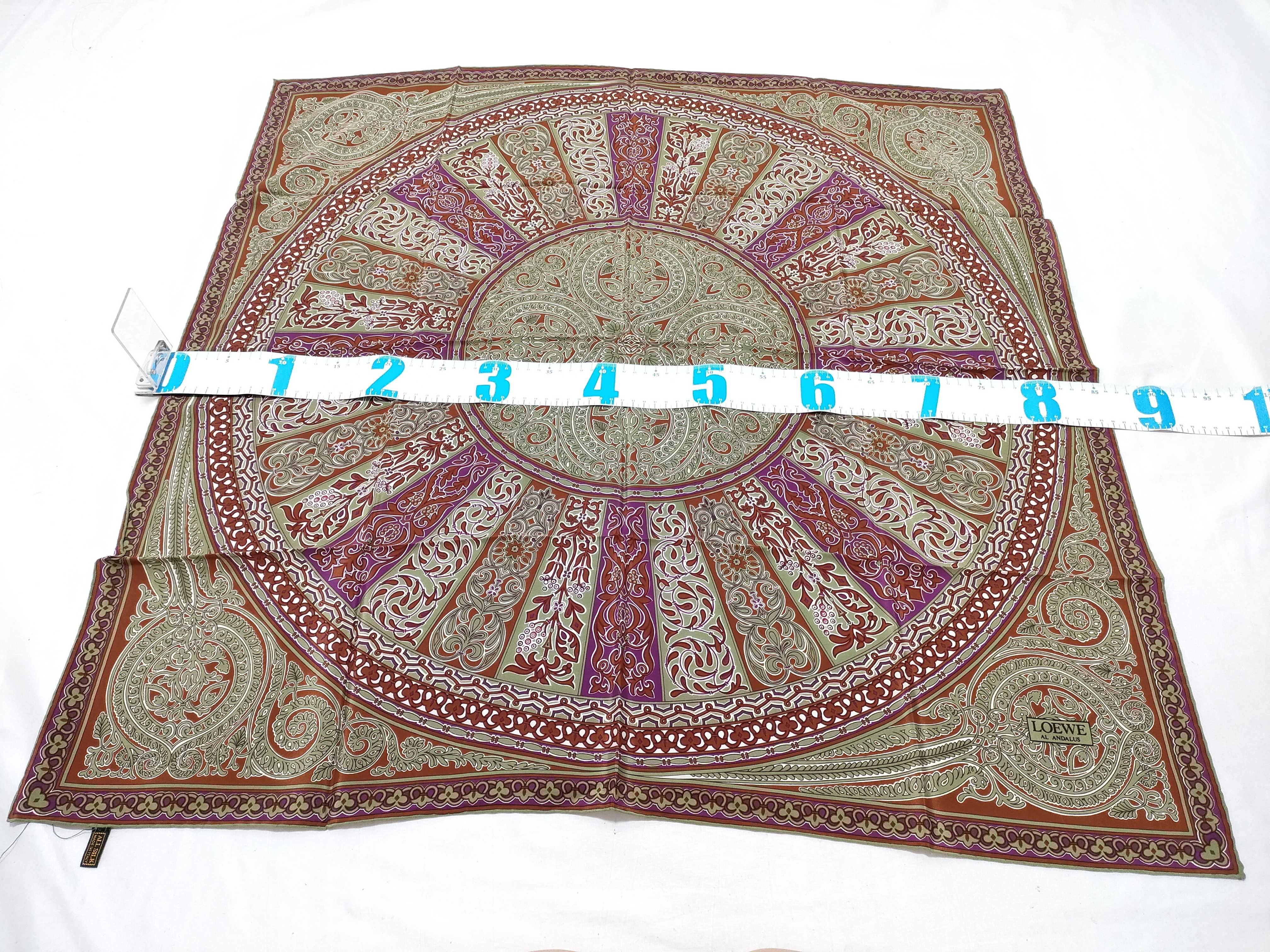 Loewe Al Andalus Silk Square Scarf with Original Box