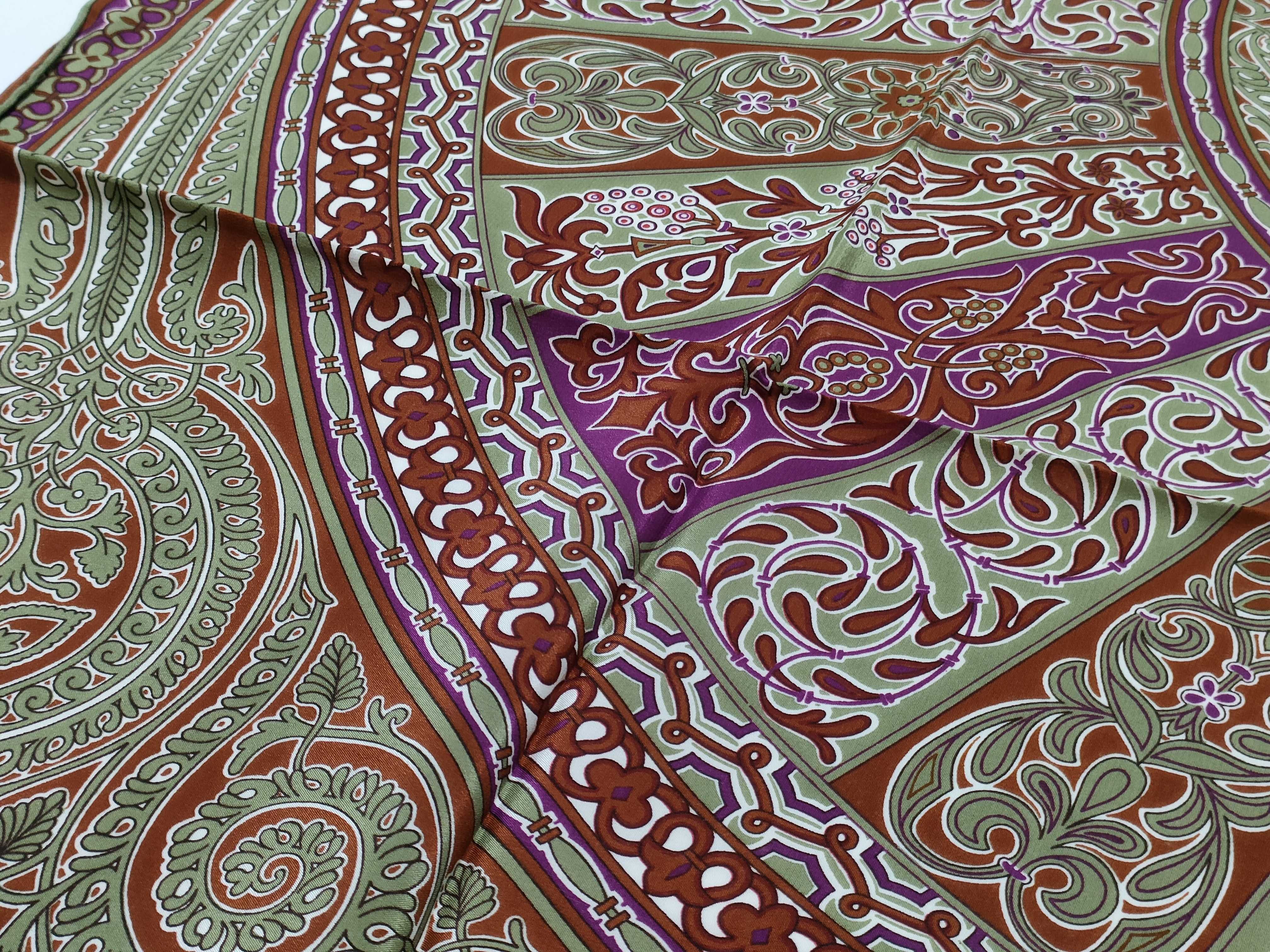 Loewe Al Andalus Silk Square Scarf with Original Box