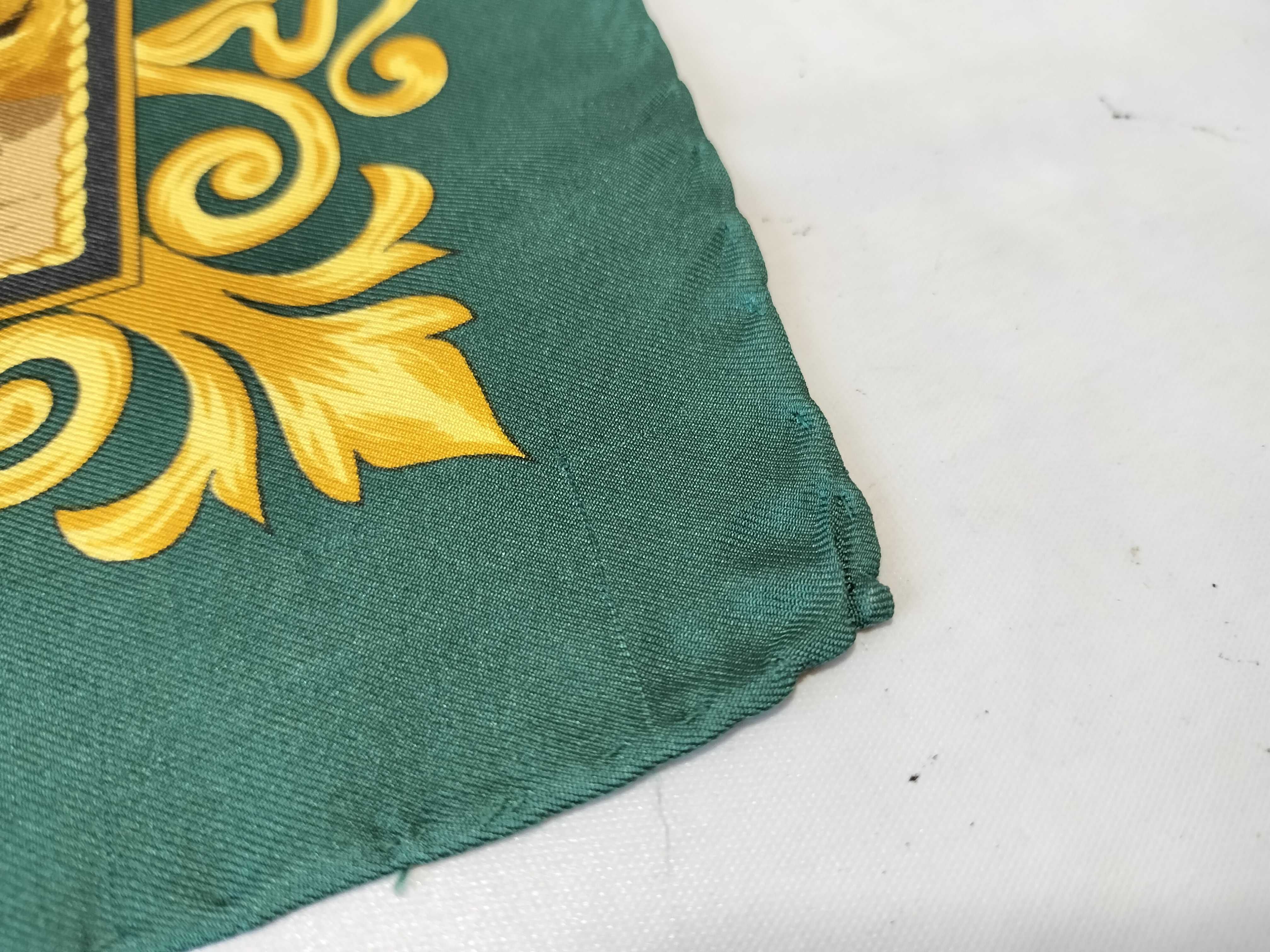 Vintage Celine Paris Circus Motif Silk Scarf