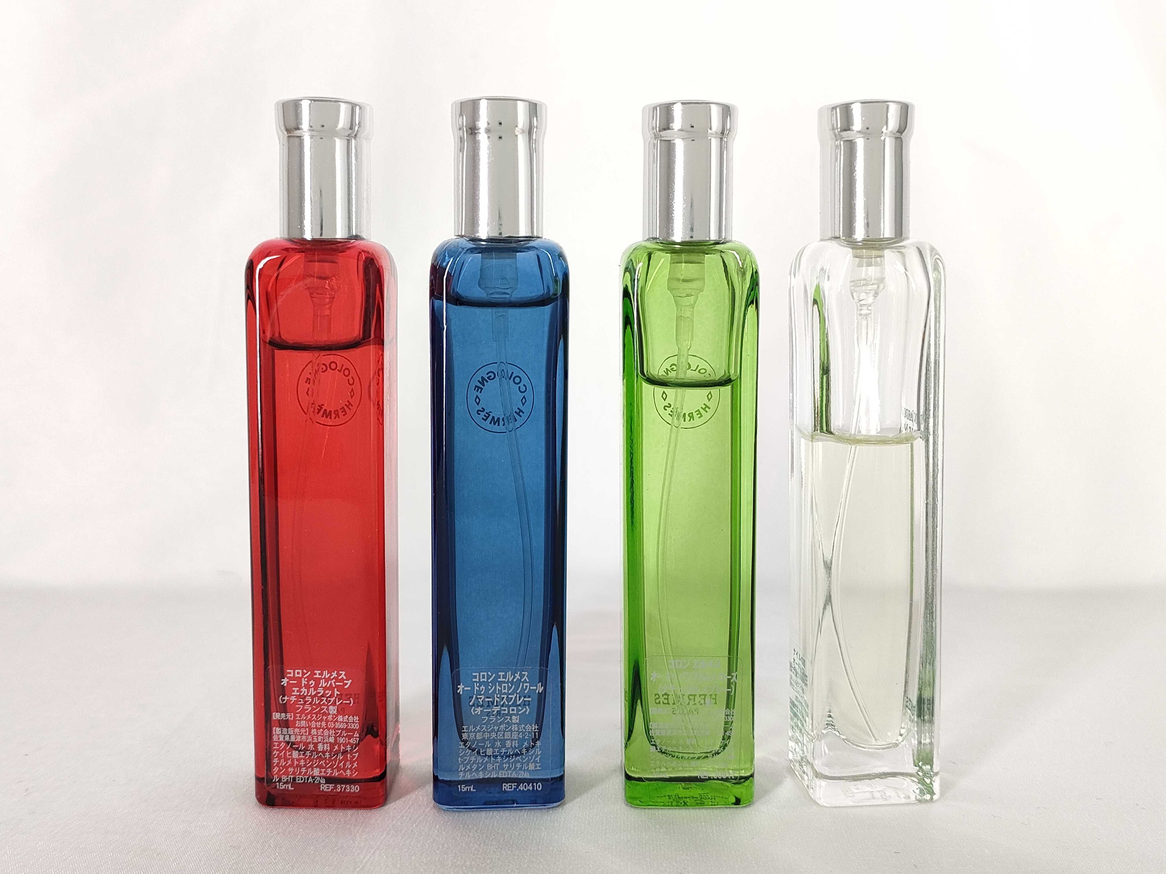 A Set of Hermès Collection Colognes Travel Fragrance Sprays