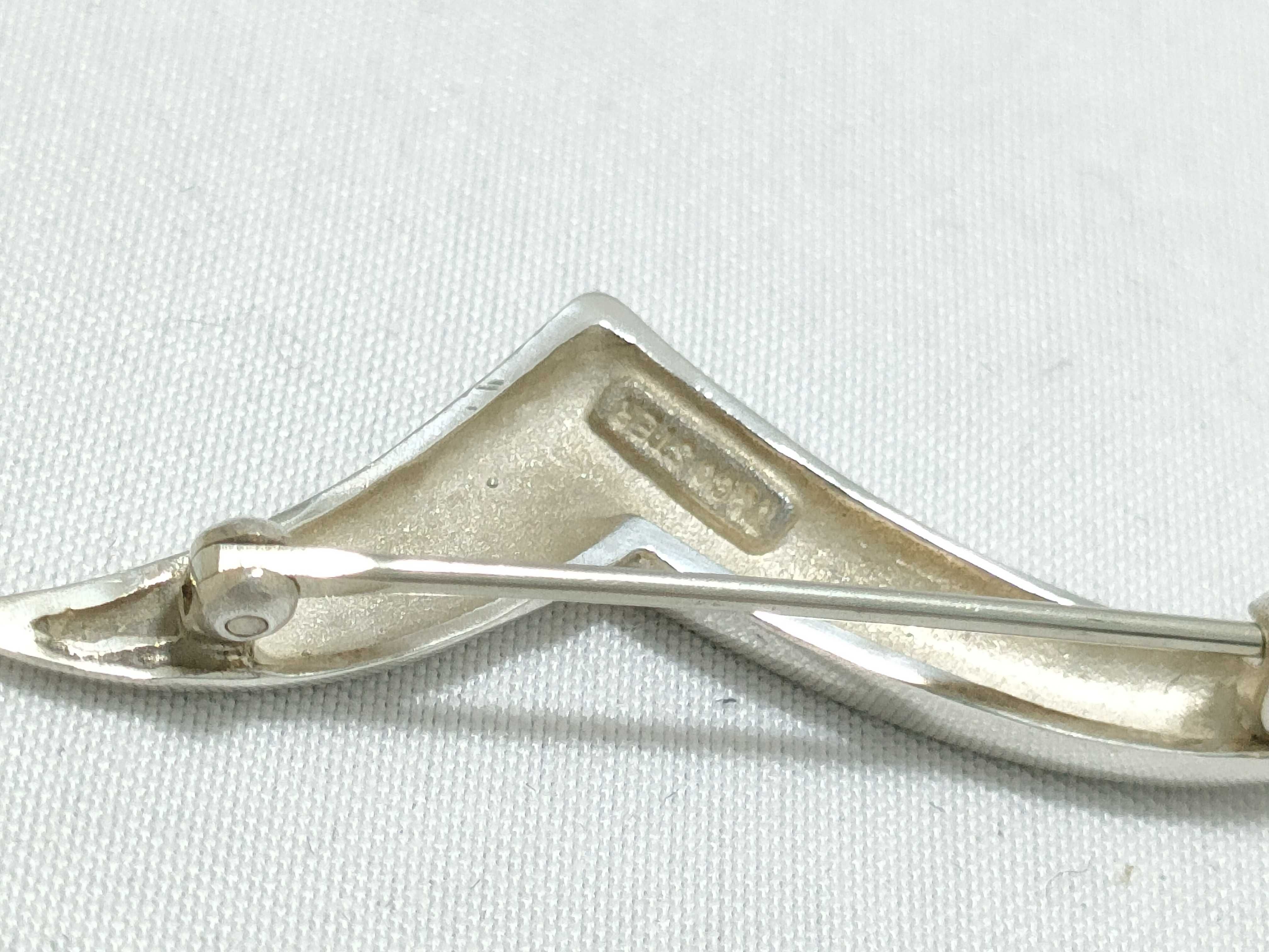 Beaucraft Sterling Silver Modernist Stylized Seagull Brooch