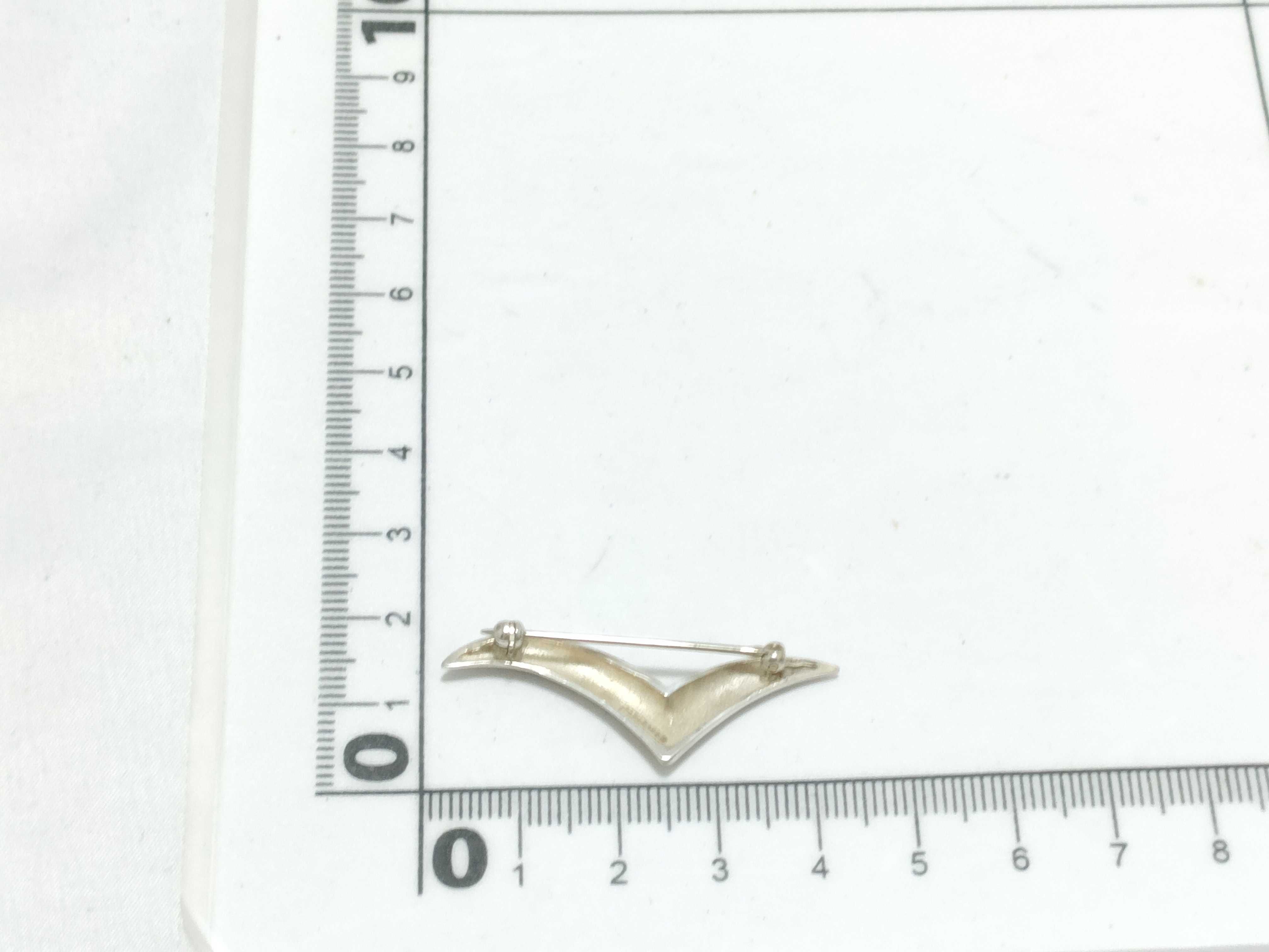 Beaucraft Sterling Silver Modernist Stylized Seagull Brooch