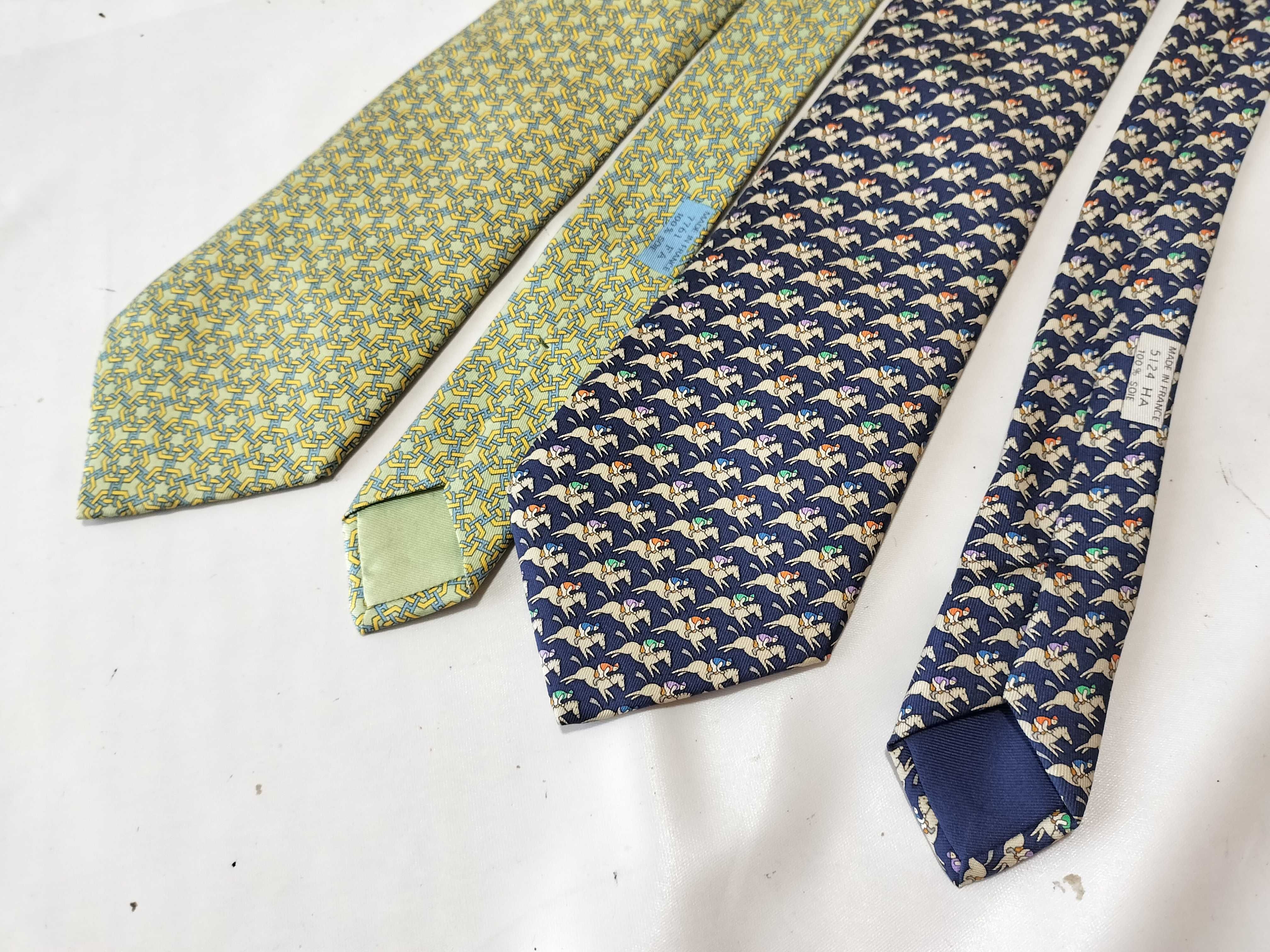 Two Hermès Silk Neckties