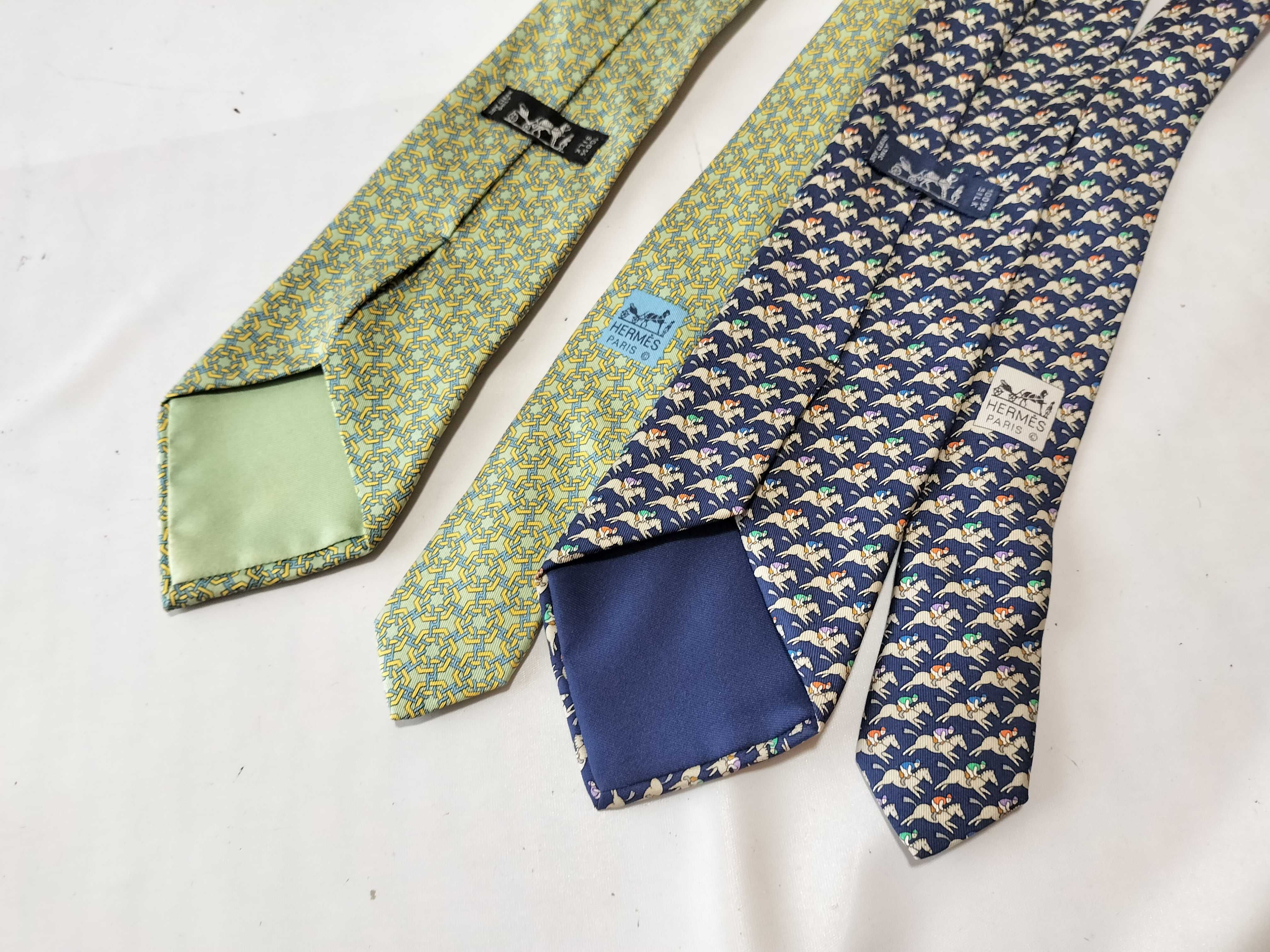 Two Hermès Silk Neckties