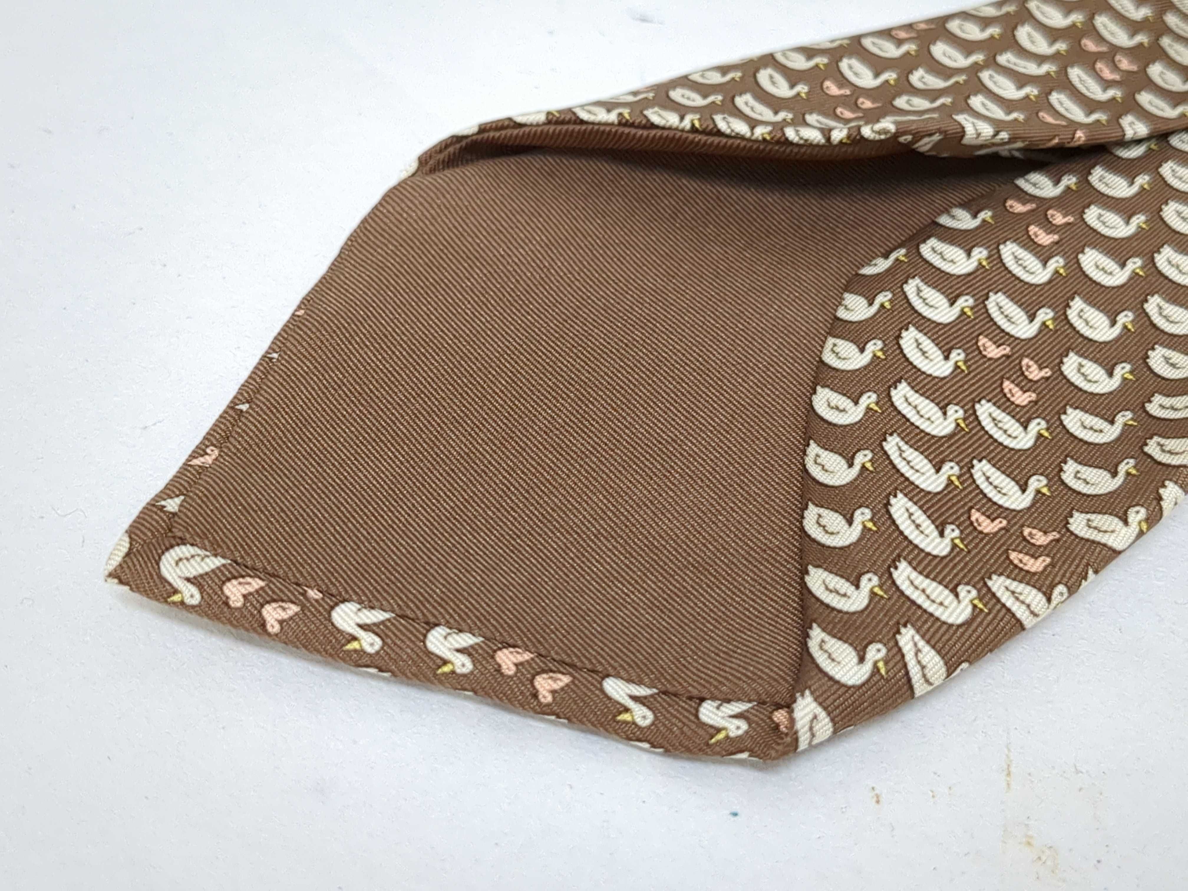 Two Hermes Paris Silk Neckties