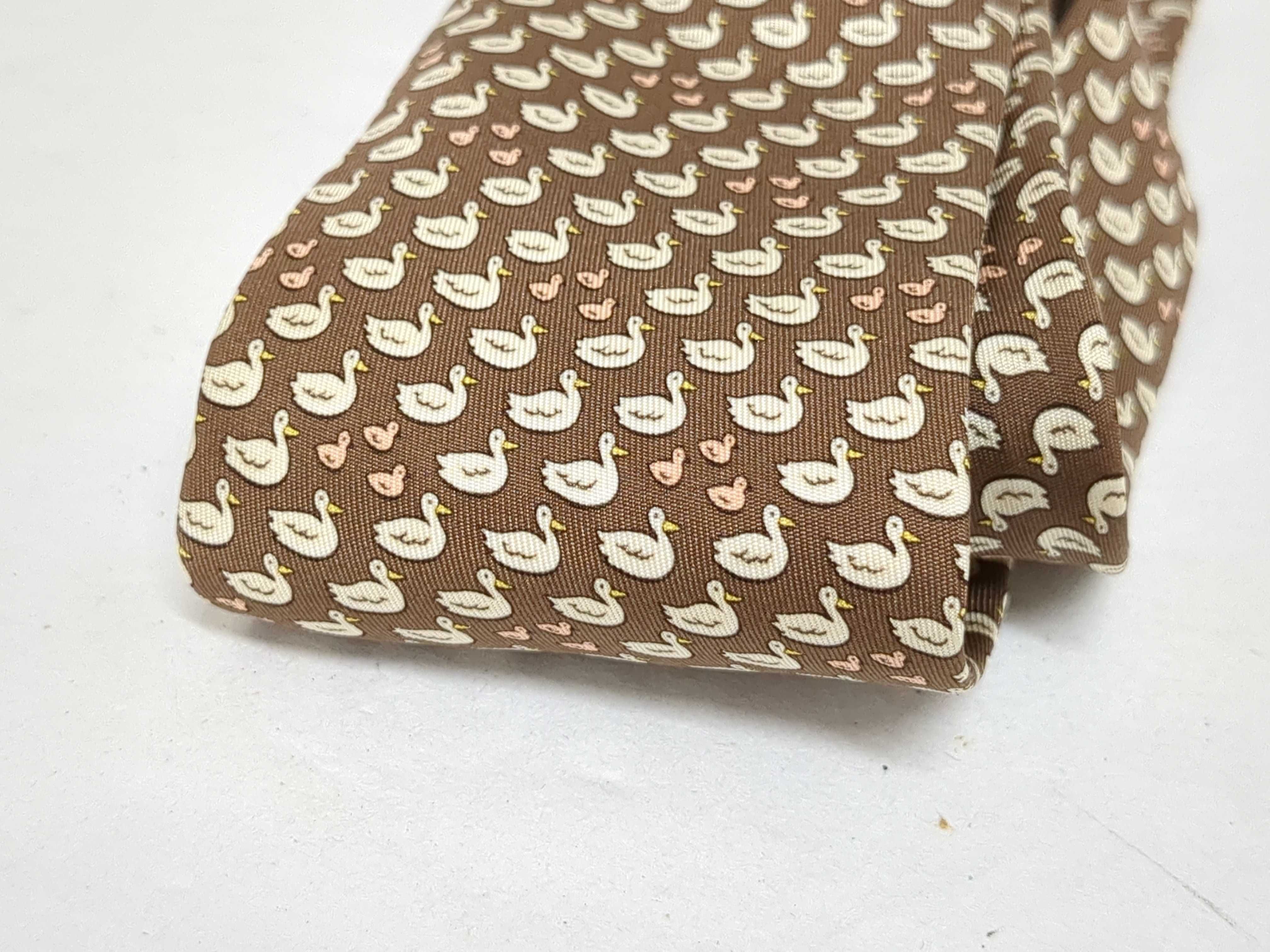 Two Hermes Paris Silk Neckties