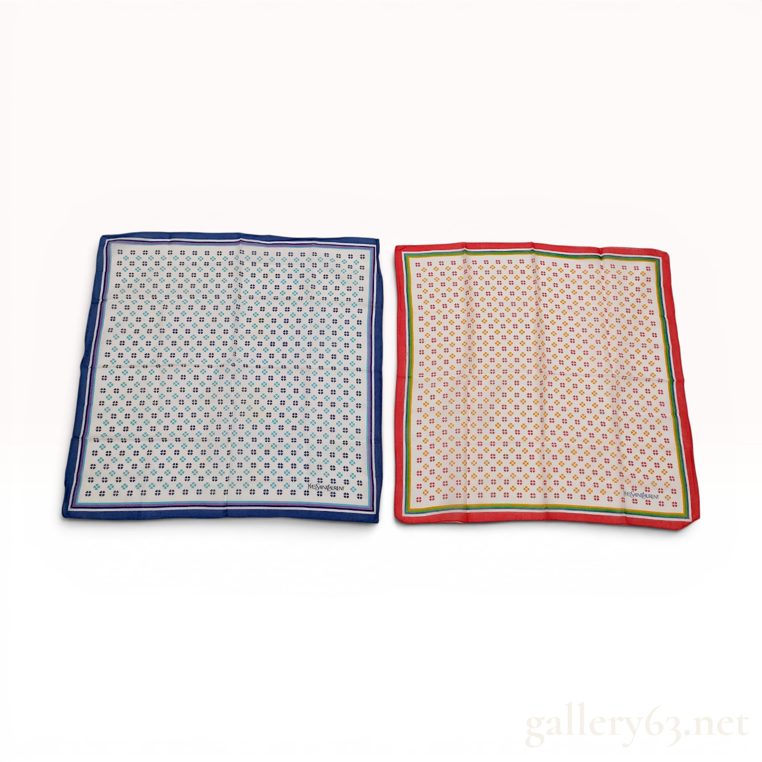 A Pair of Vintage Yves Saint Laurent Handkerchiefs