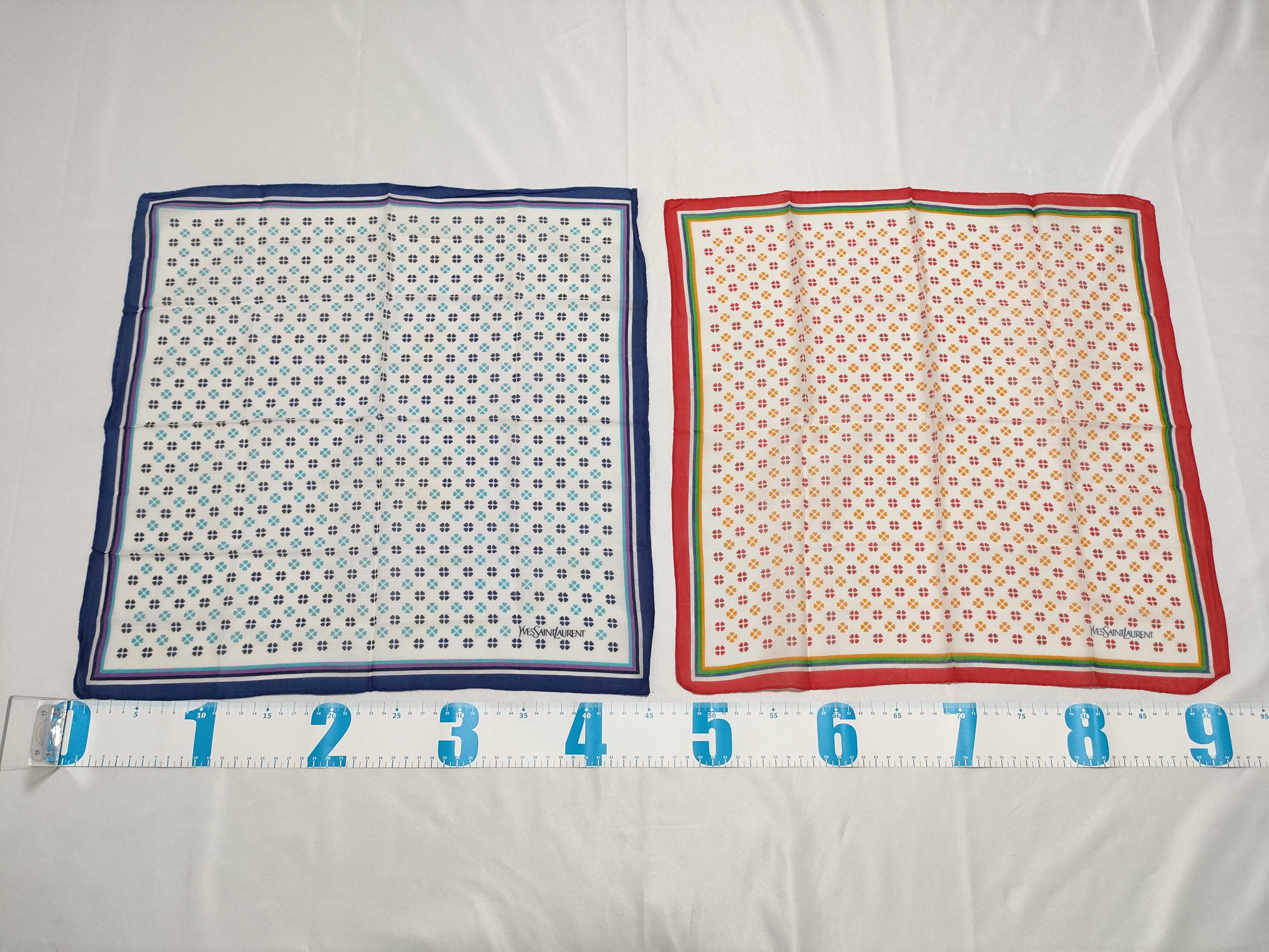 A Pair of Vintage Yves Saint Laurent Handkerchiefs