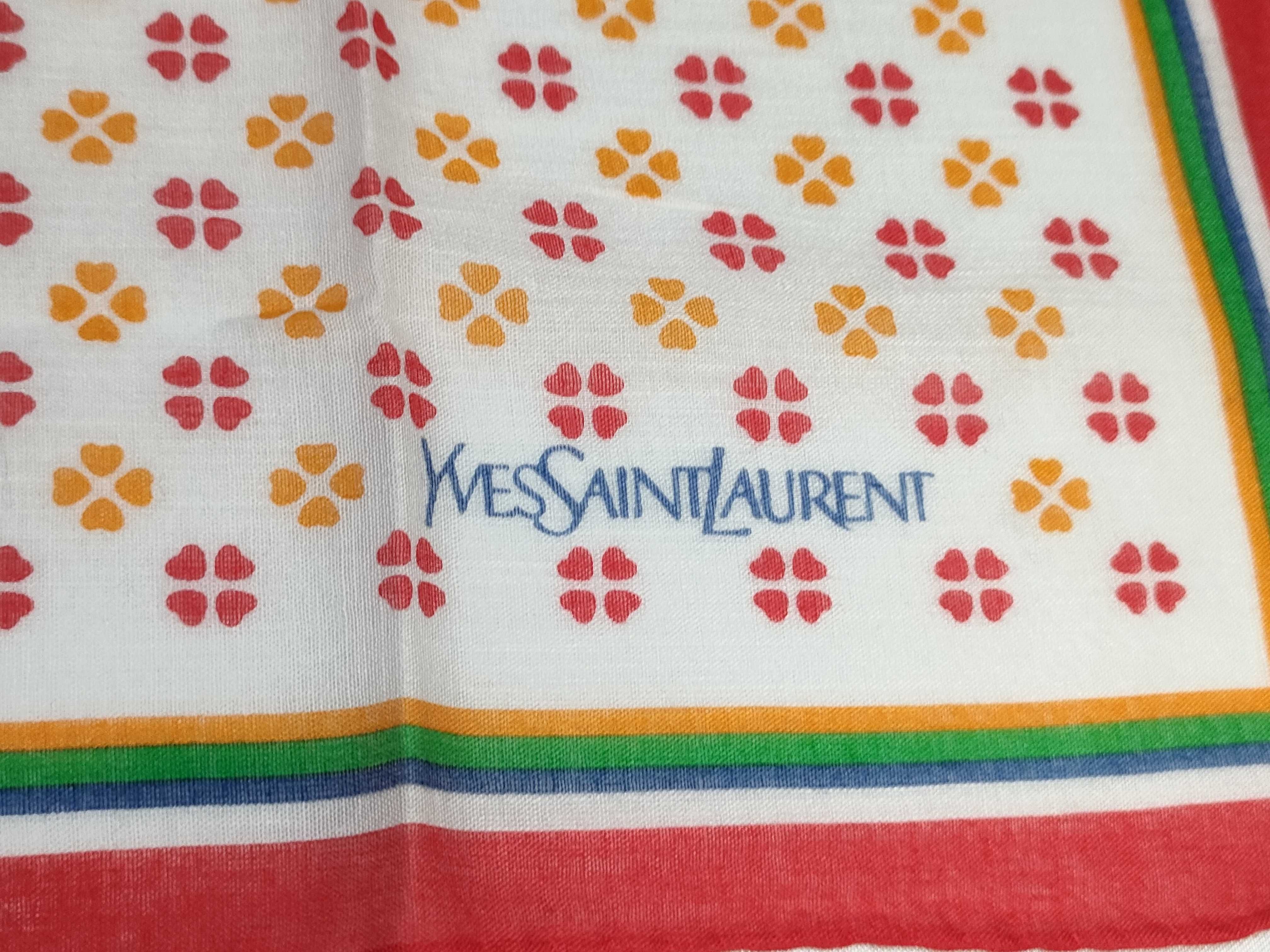 A Pair of Vintage Yves Saint Laurent Handkerchiefs