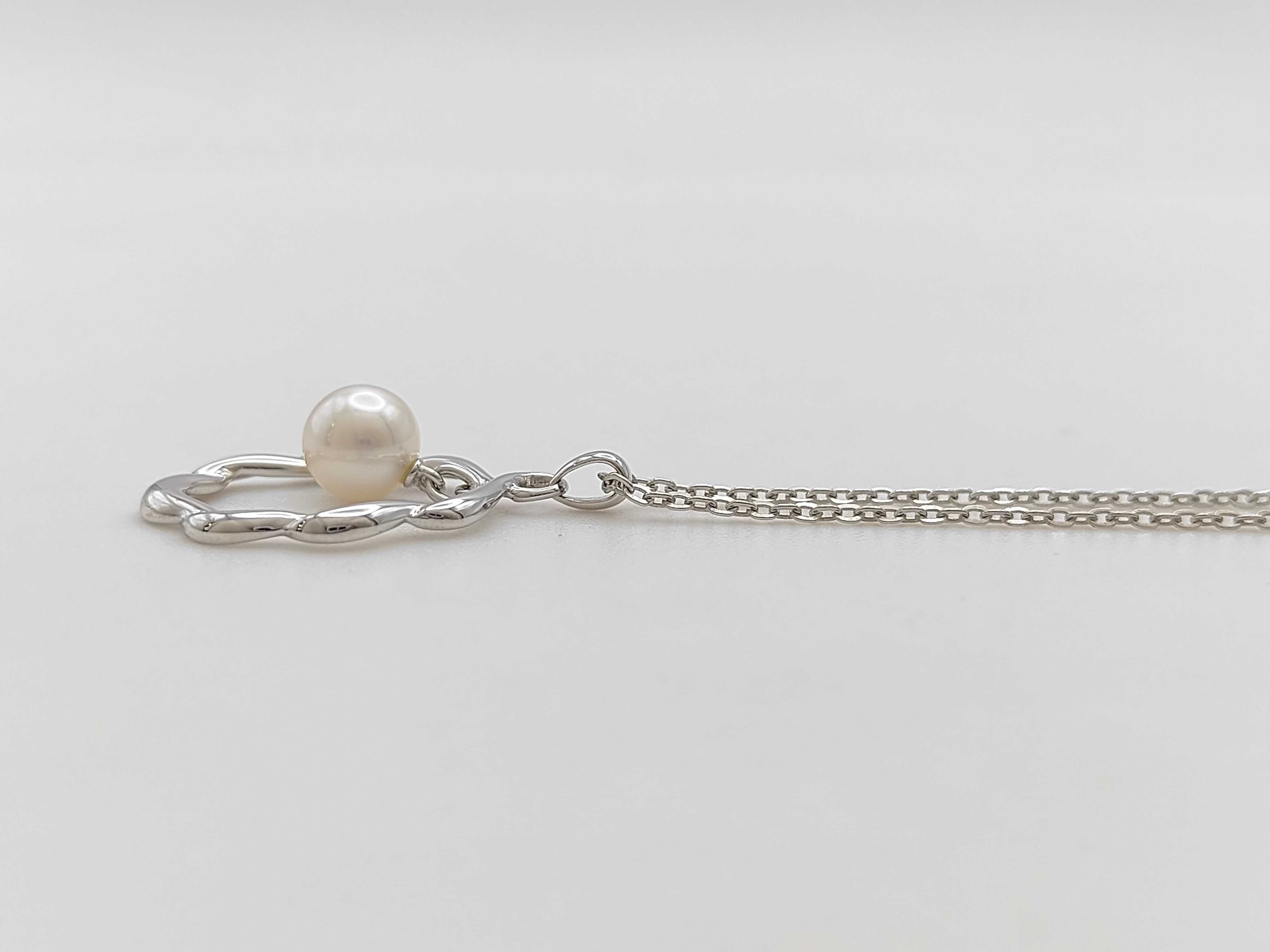 Mikimoto Sterling Silver and Cultured Pearl Pendant Necklace