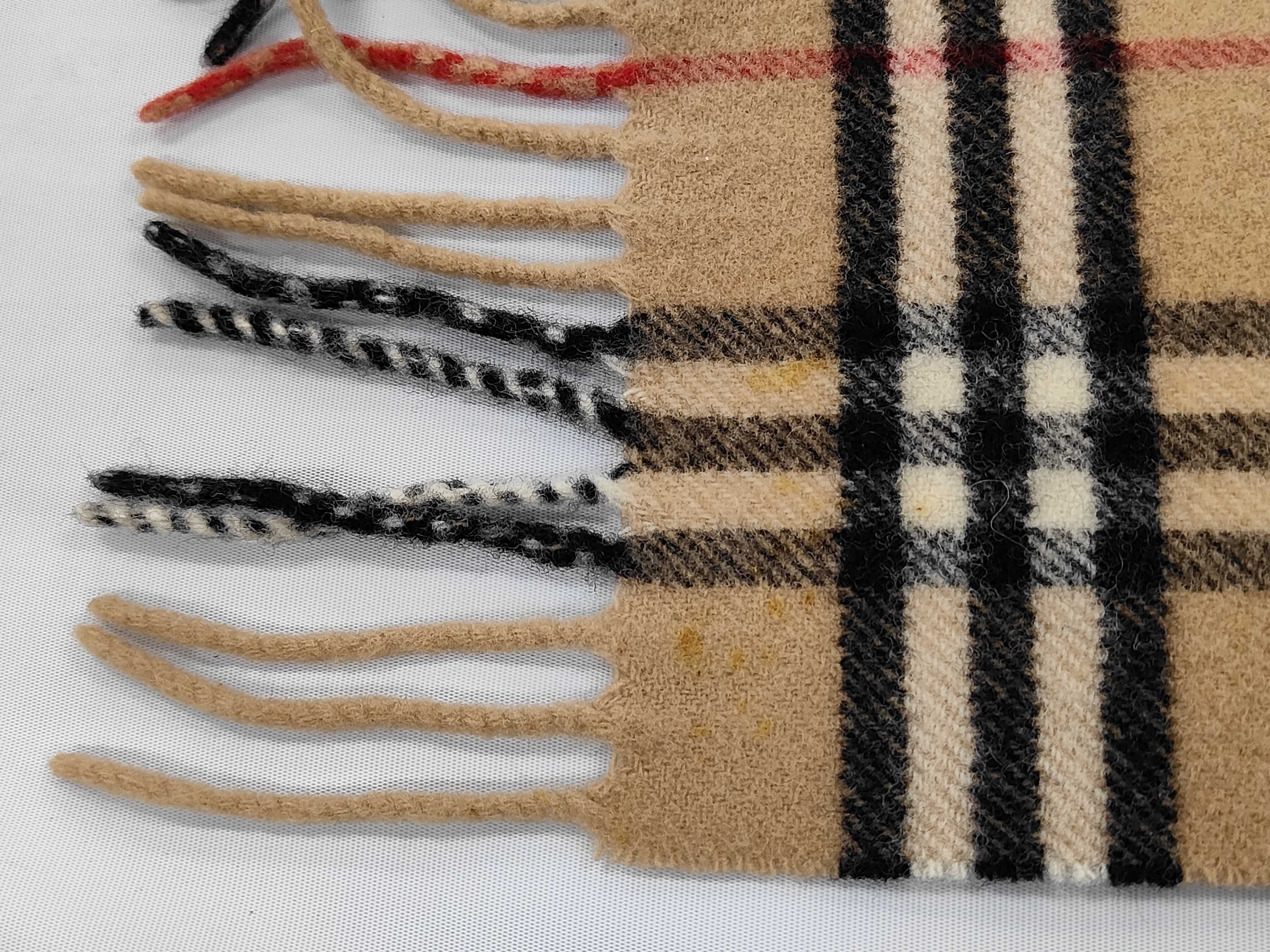 Vintage Burberrys Nova Check Lambswool Scarf