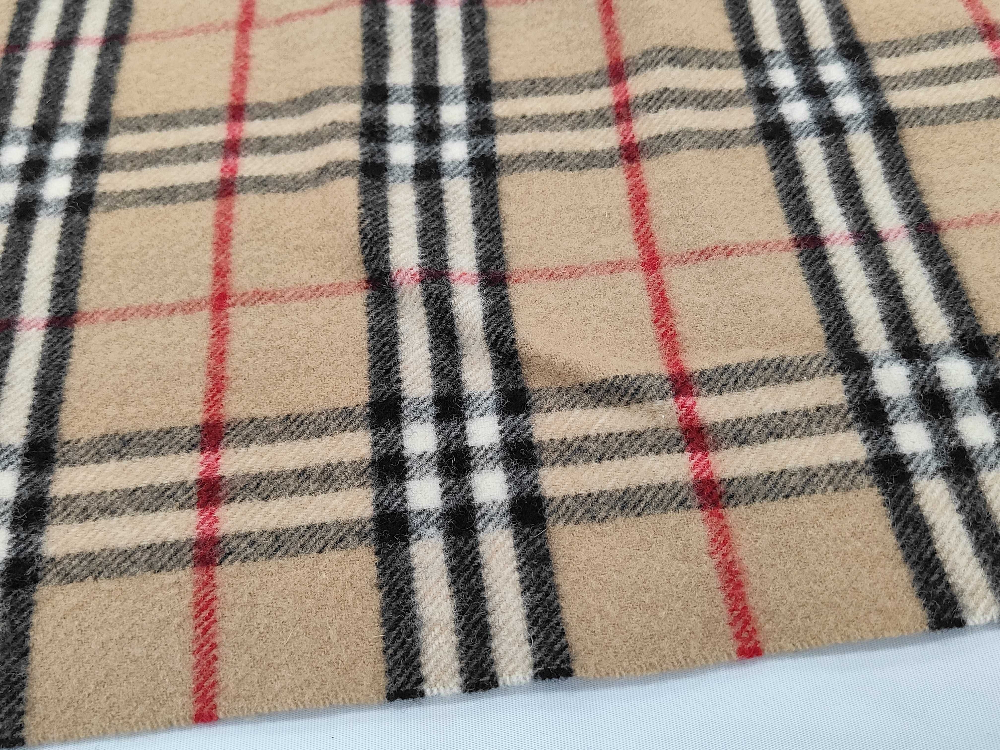 Vintage Burberrys Nova Check Lambswool Scarf