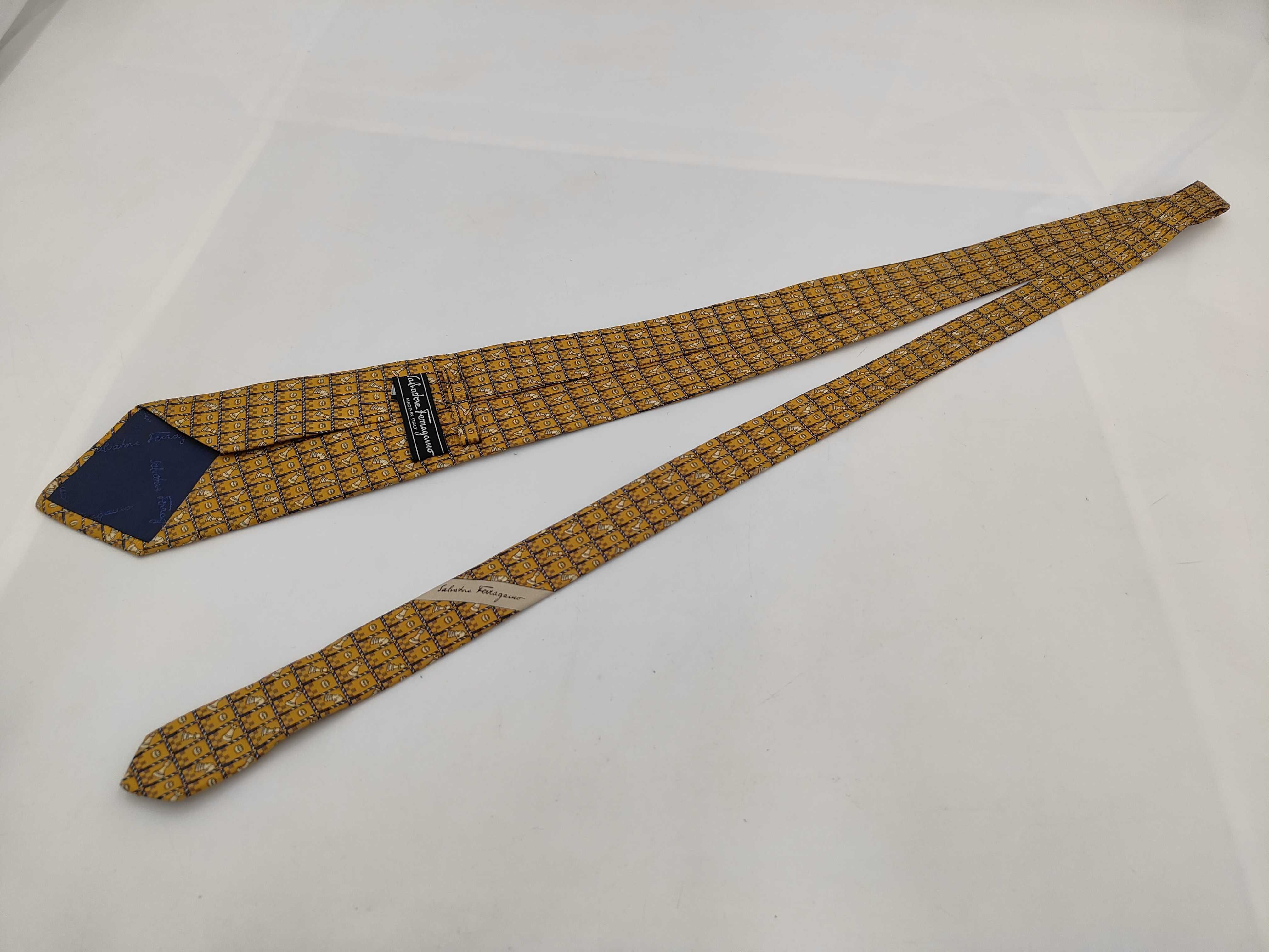 Salvatore Ferragamo Silk Chess Novelty Pattern Necktie