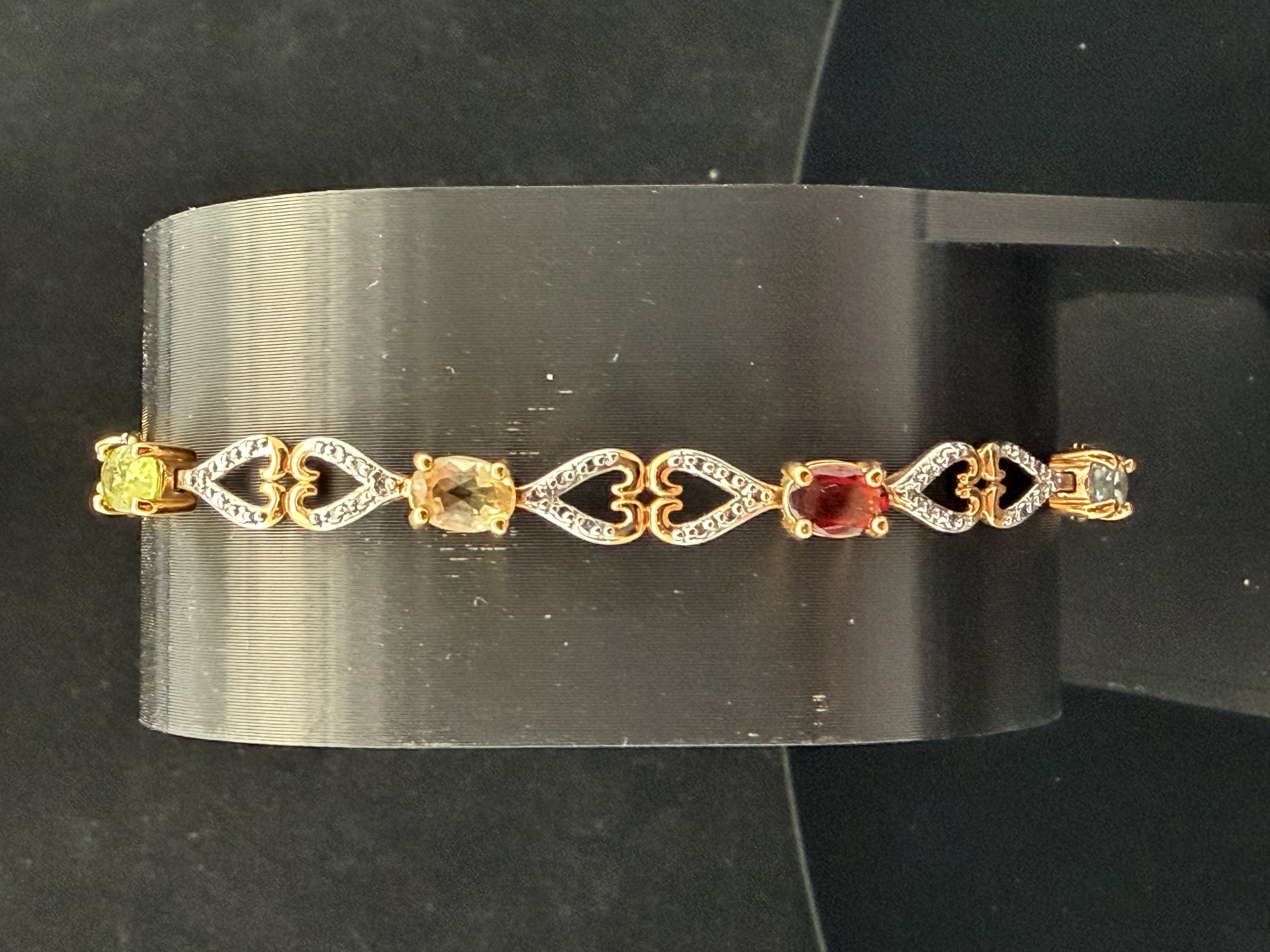 Vermeil Silver Multi Gem Bracelet