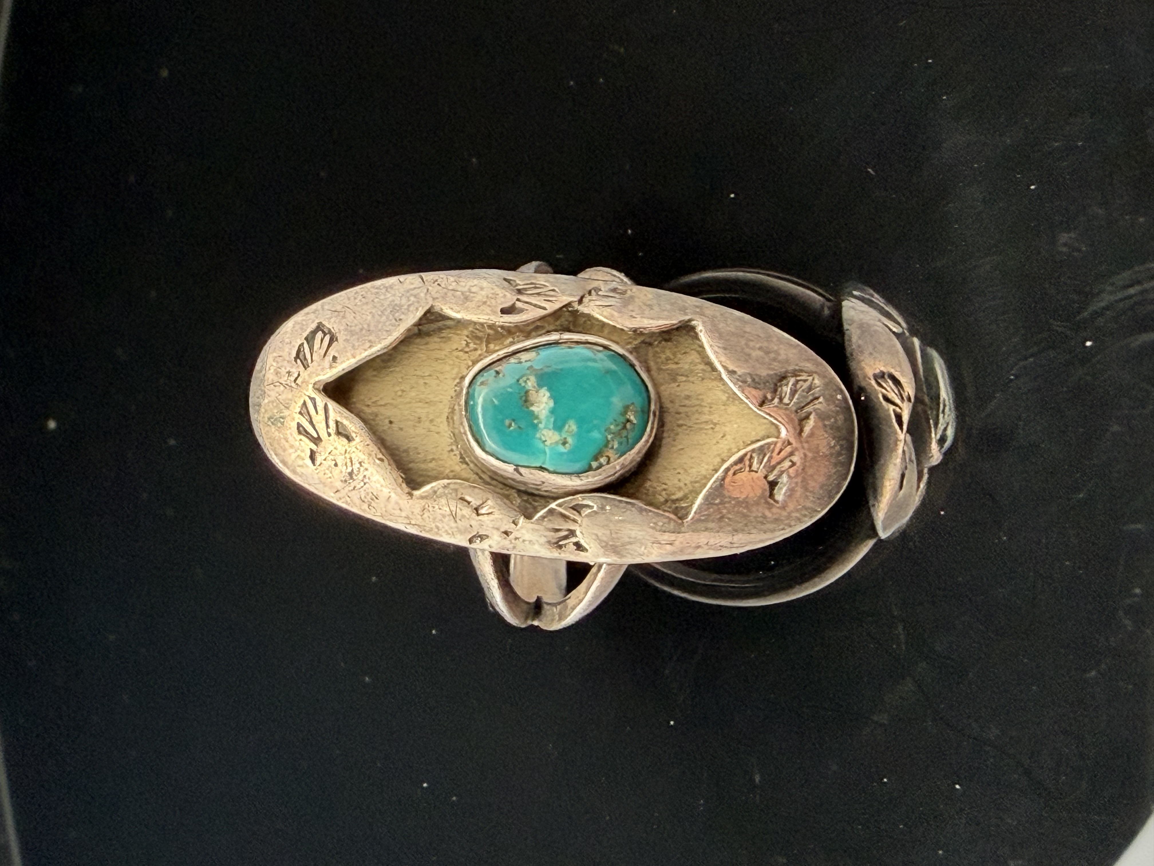 Native American Sterling Silver Turquoise Ring