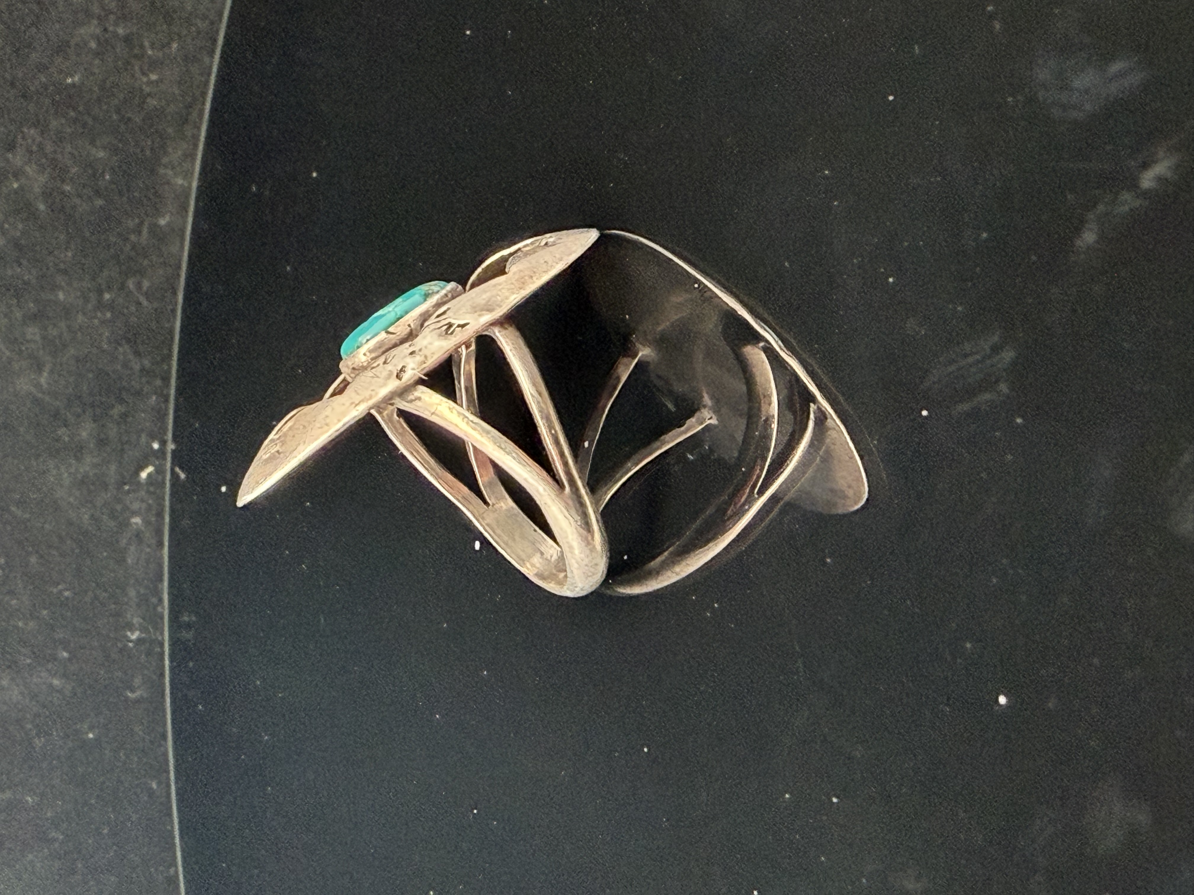 Native American Sterling Silver Turquoise Ring