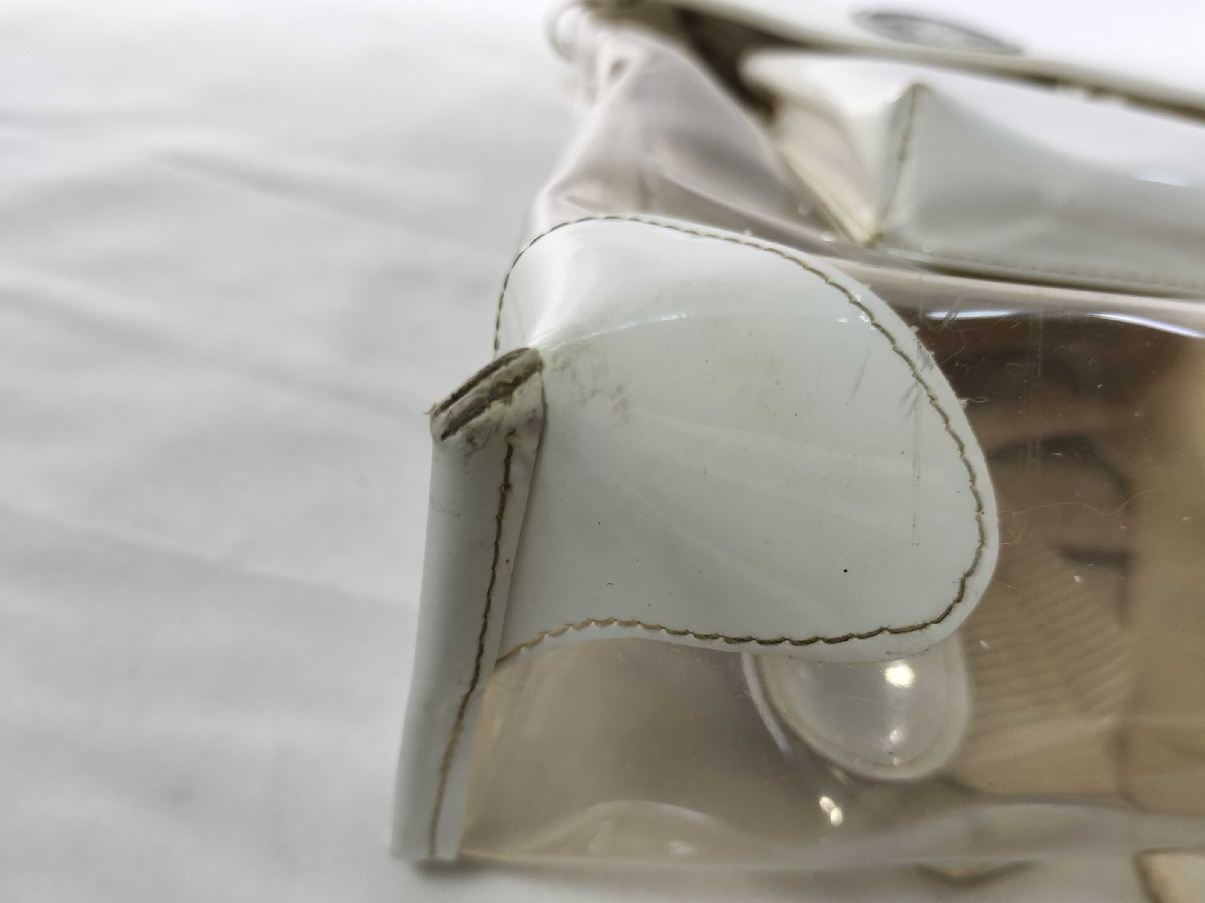 Young Versace Clear PVC and White Patent Medusa Backpack